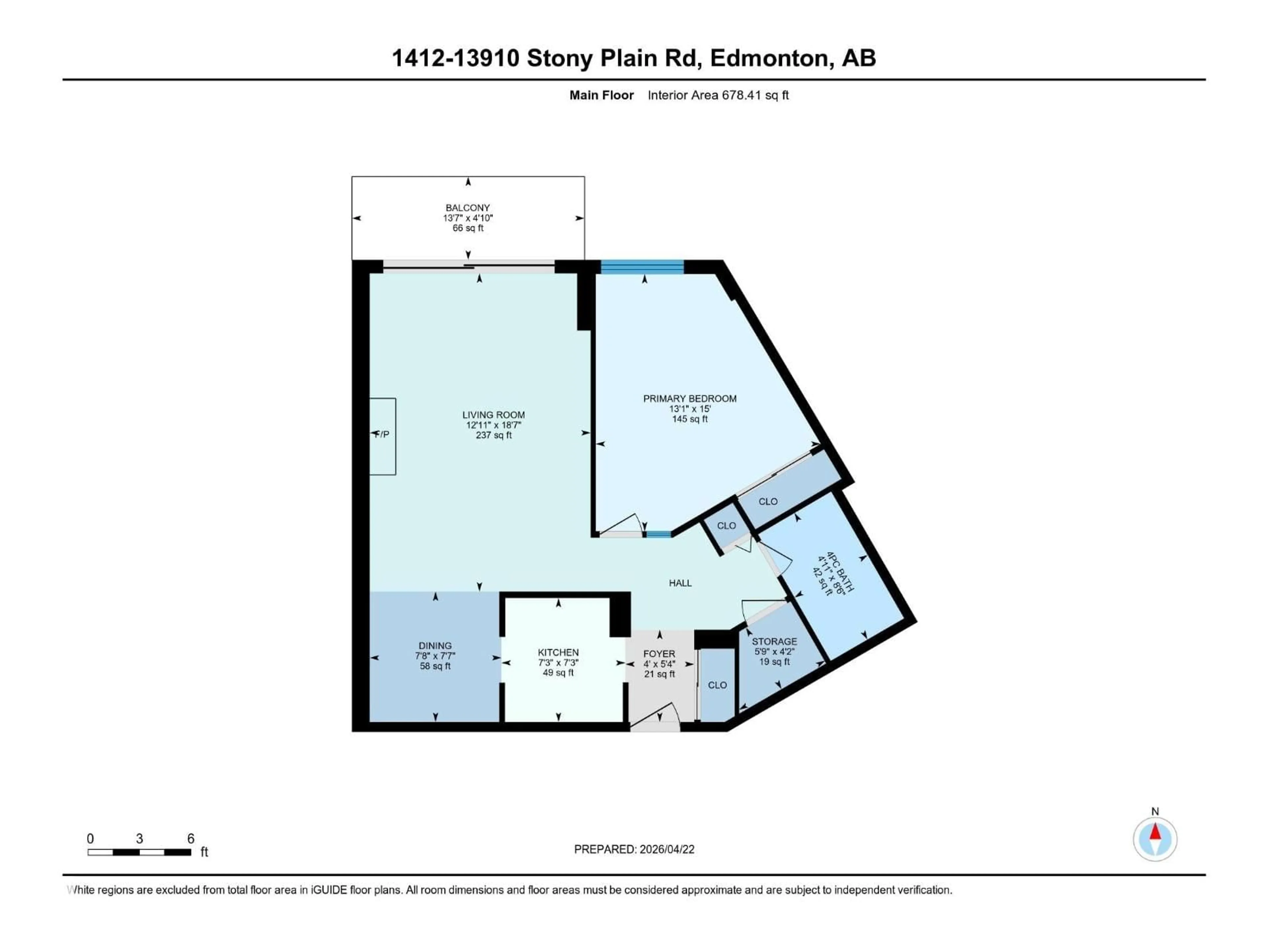 Floor plan for 1412 STONY PLAIN RD, Edmonton Alberta T5N3R2