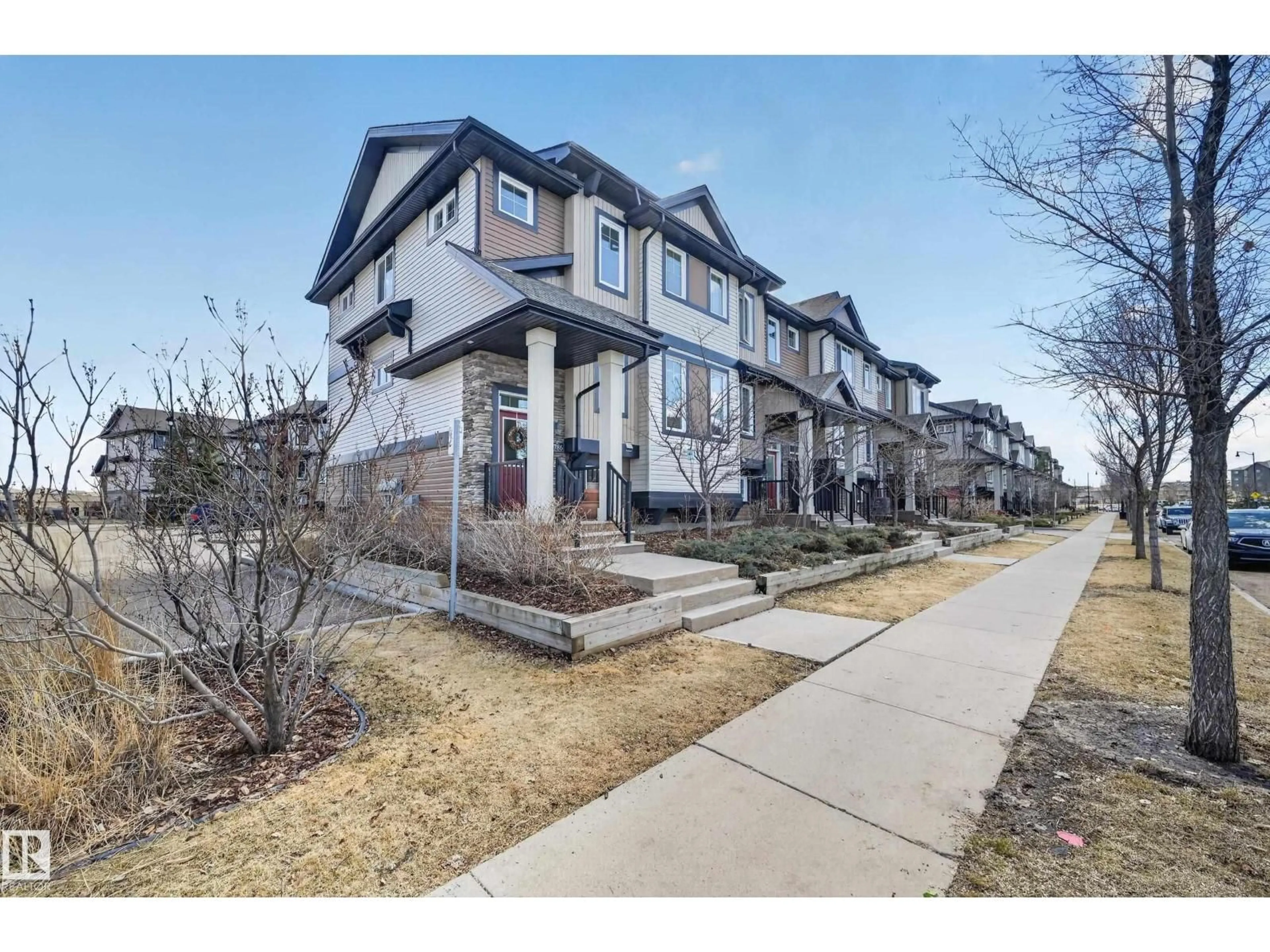 A pic from outside/outdoor area/front of a property/back of a property/a pic from drone, street for SW SW - 1786 CUNNINGHAM WY, Edmonton Alberta T6W2J5