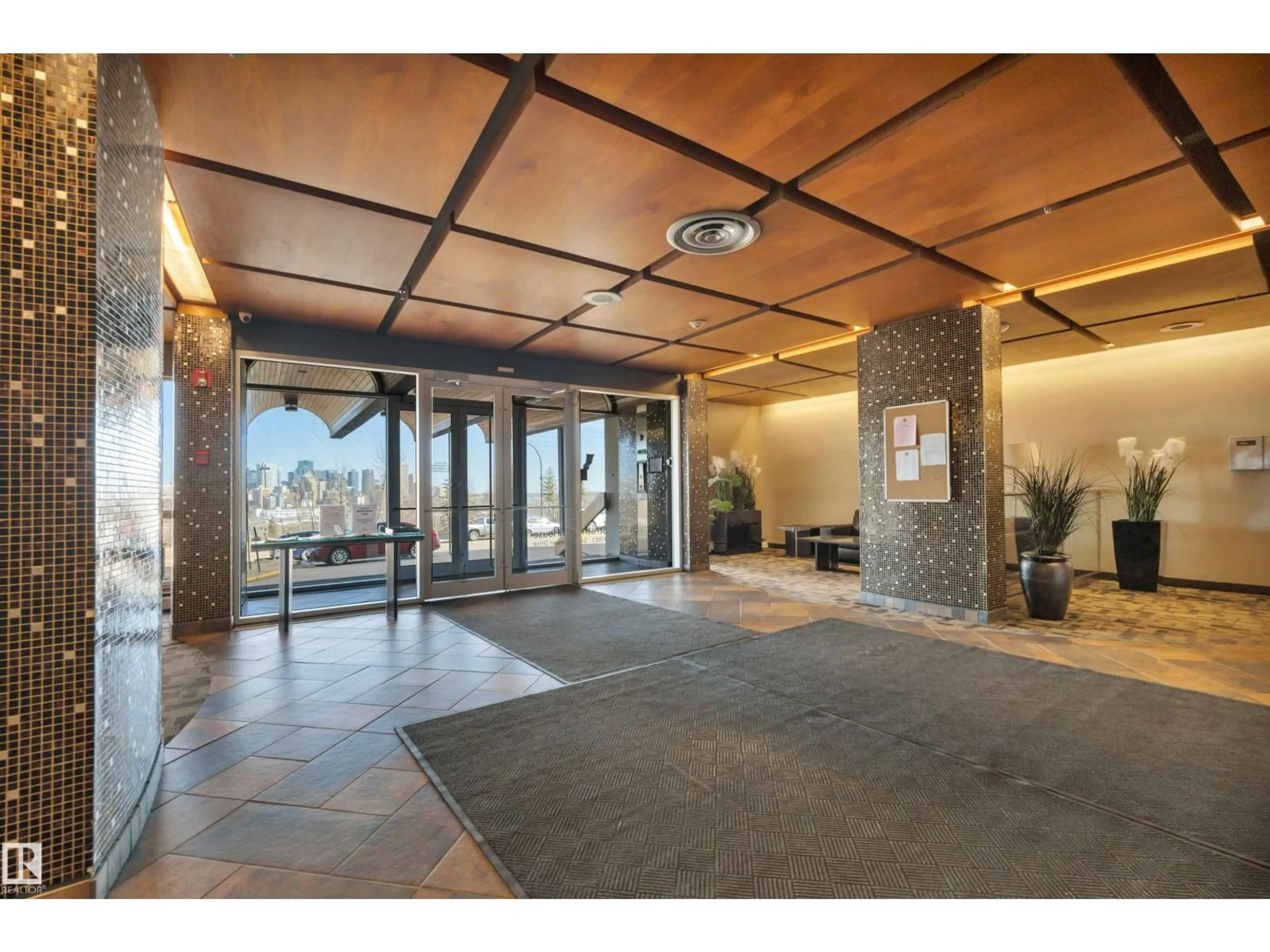 Indoor foyer for #210 - 10883 SASKATCHEWAN DR, Edmonton Alberta T6E4S6