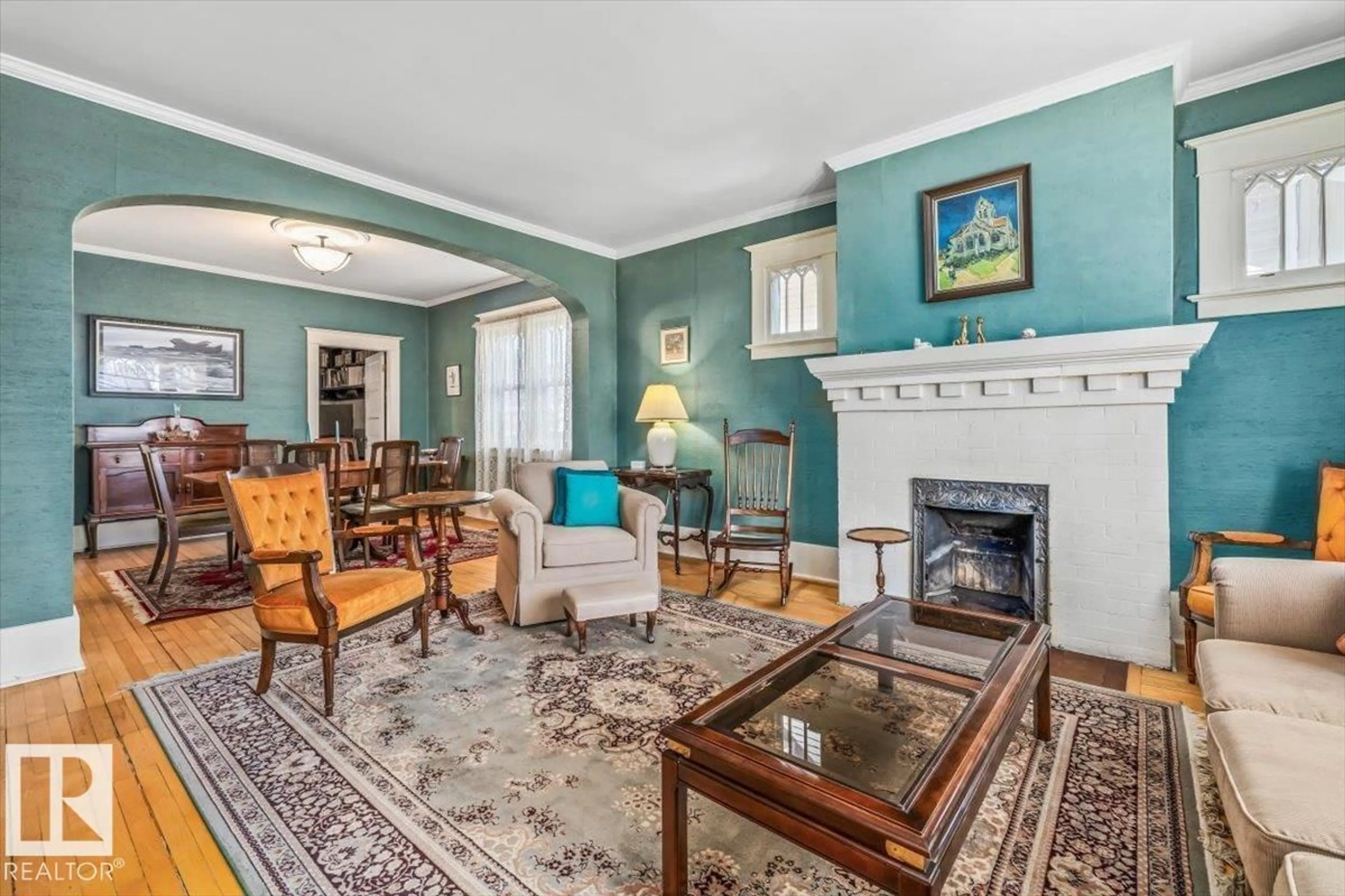 Living room with furniture, unknown for 10818 125 ST, Edmonton Alberta T5M0L4