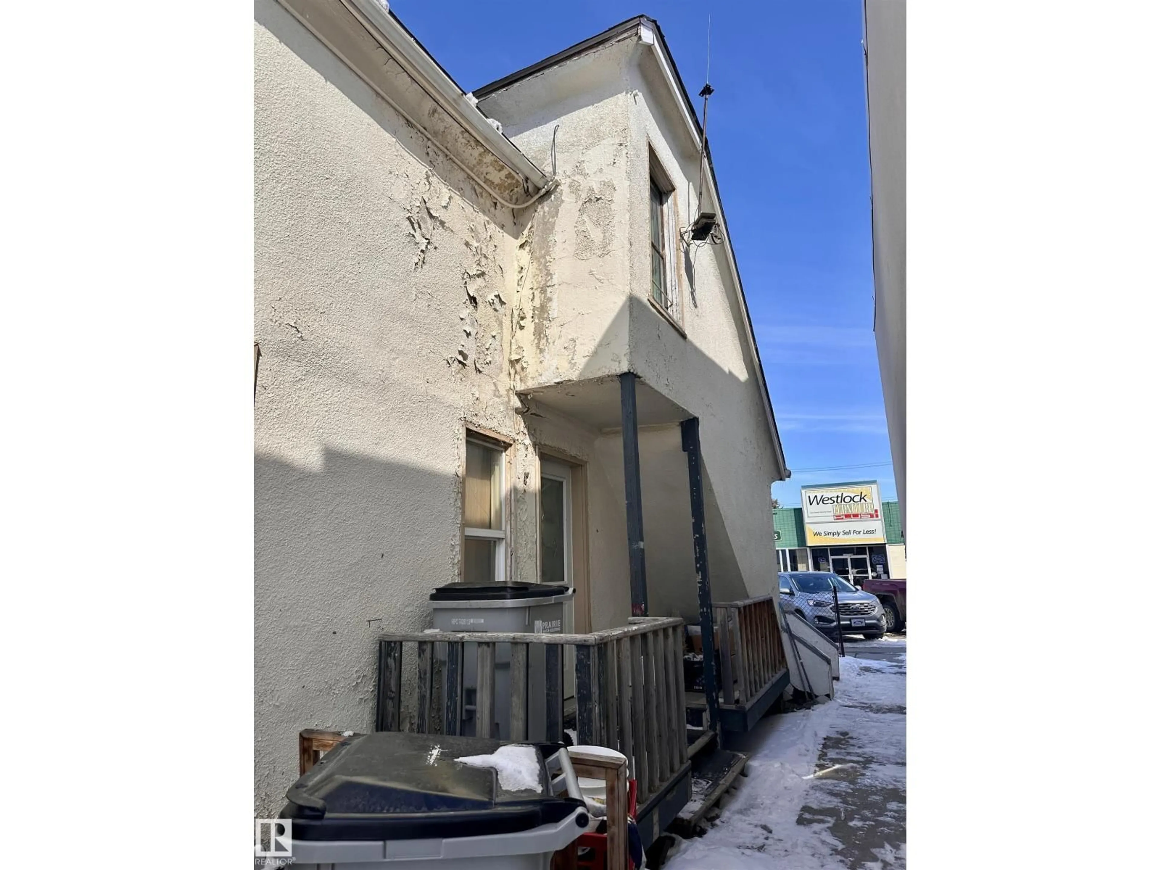 A pic from outside/outdoor area/front of a property/back of a property/a pic from drone, street for 10528 100 AV, Westlock Alberta T0G2J9