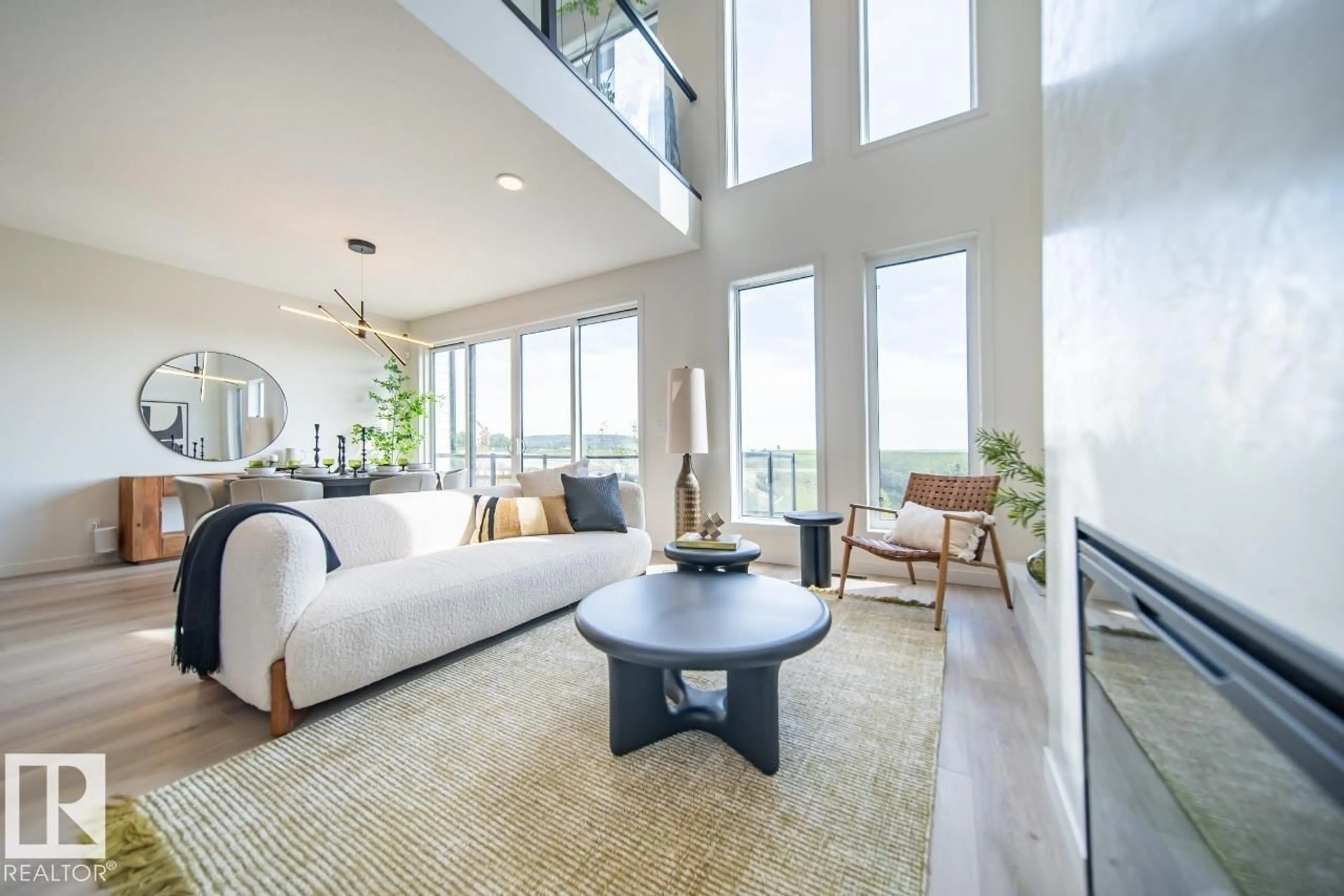 Living room with furniture, unknown for 21 REDBUD WY, St. Albert Alberta T8N8G2