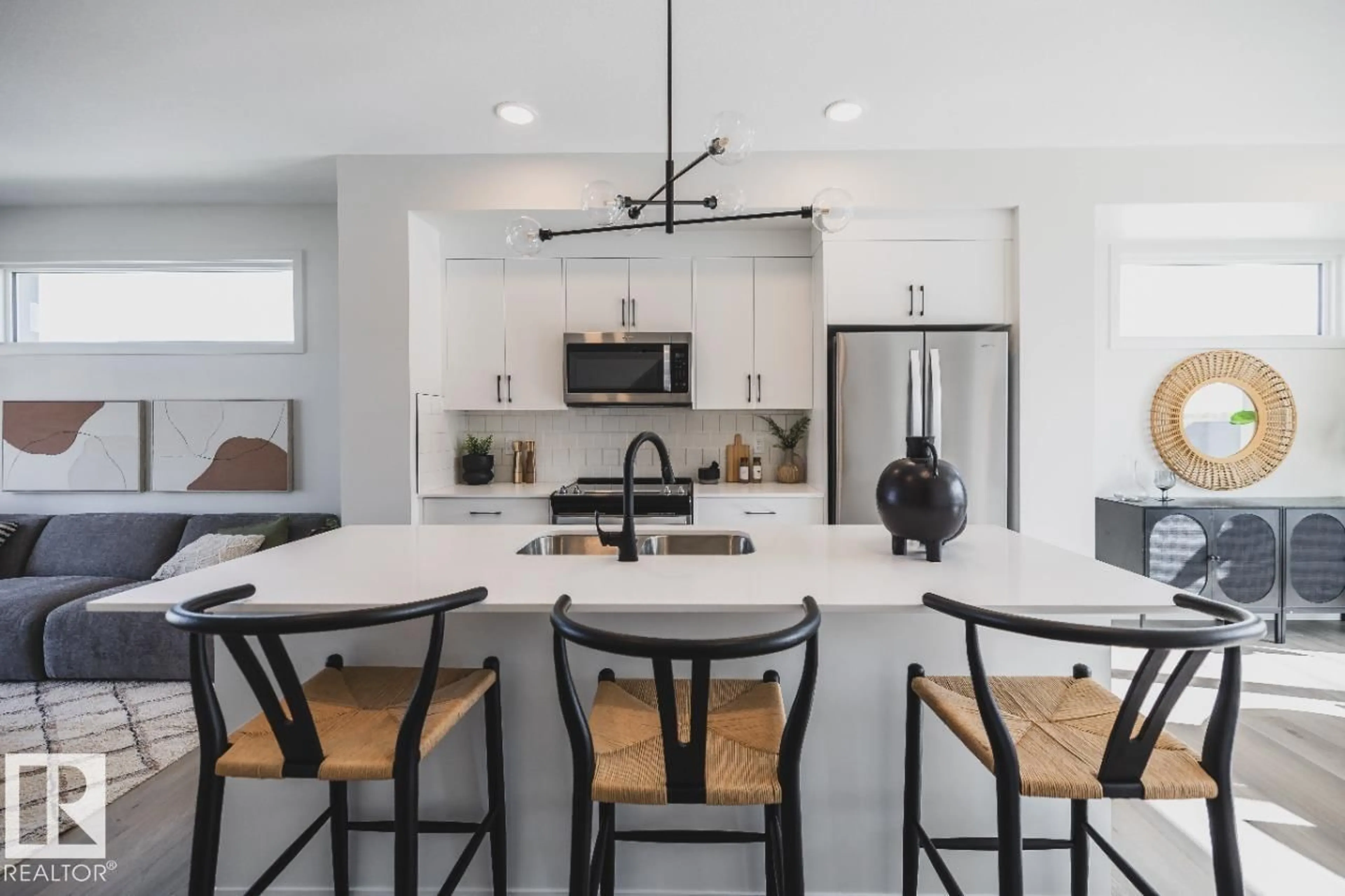 Open concept kitchen, ceramic/tile floor for 345 RANKIN DR, St. Albert Alberta T8N8C7