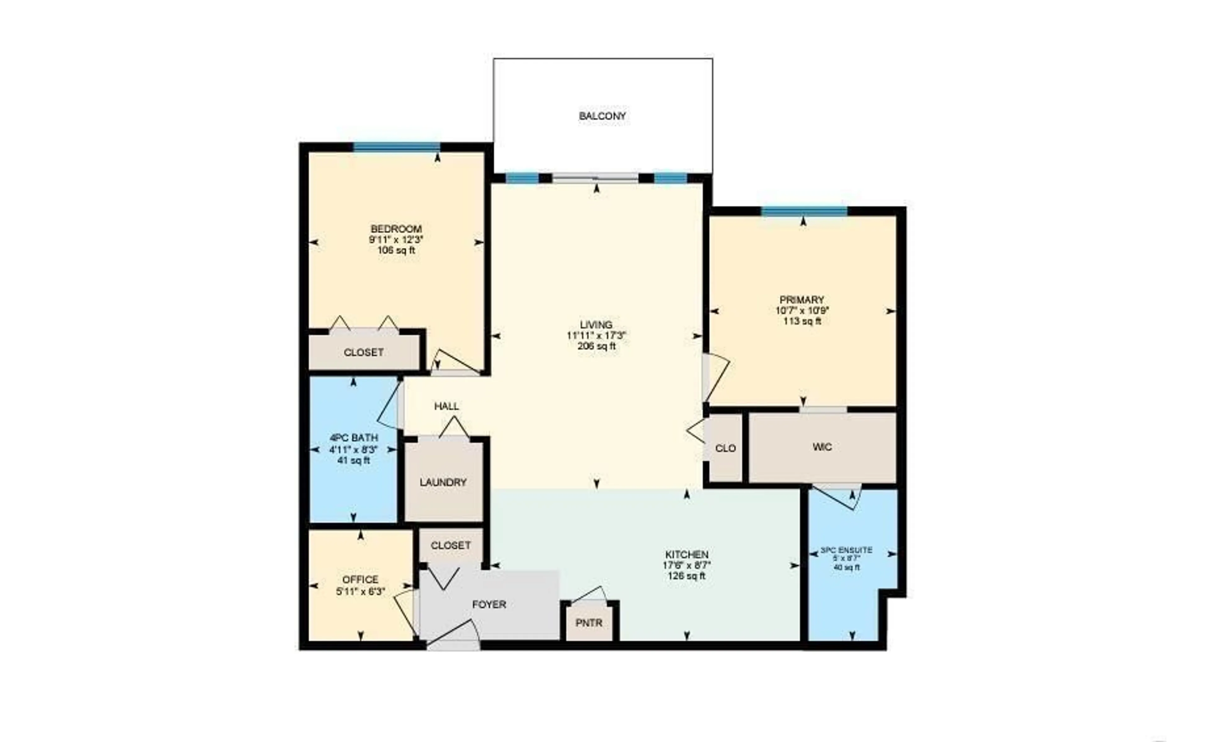 Floor plan for #213 - 273 CHARLOTTE WY, Sherwood Park Alberta T8H0N9