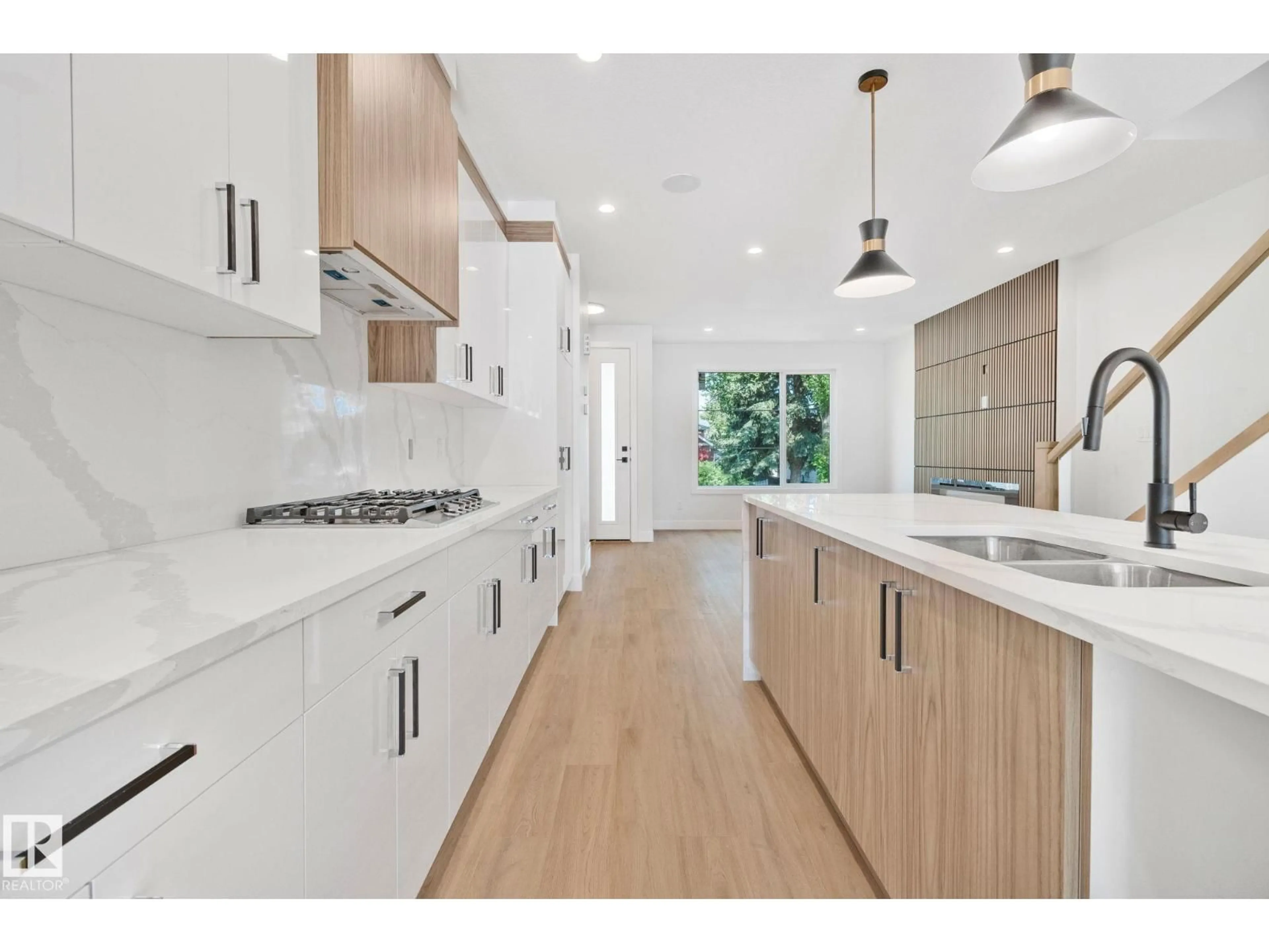 Open concept kitchen, unknown for E NW - 11140 126 ST, Edmonton Alberta T5M0P9
