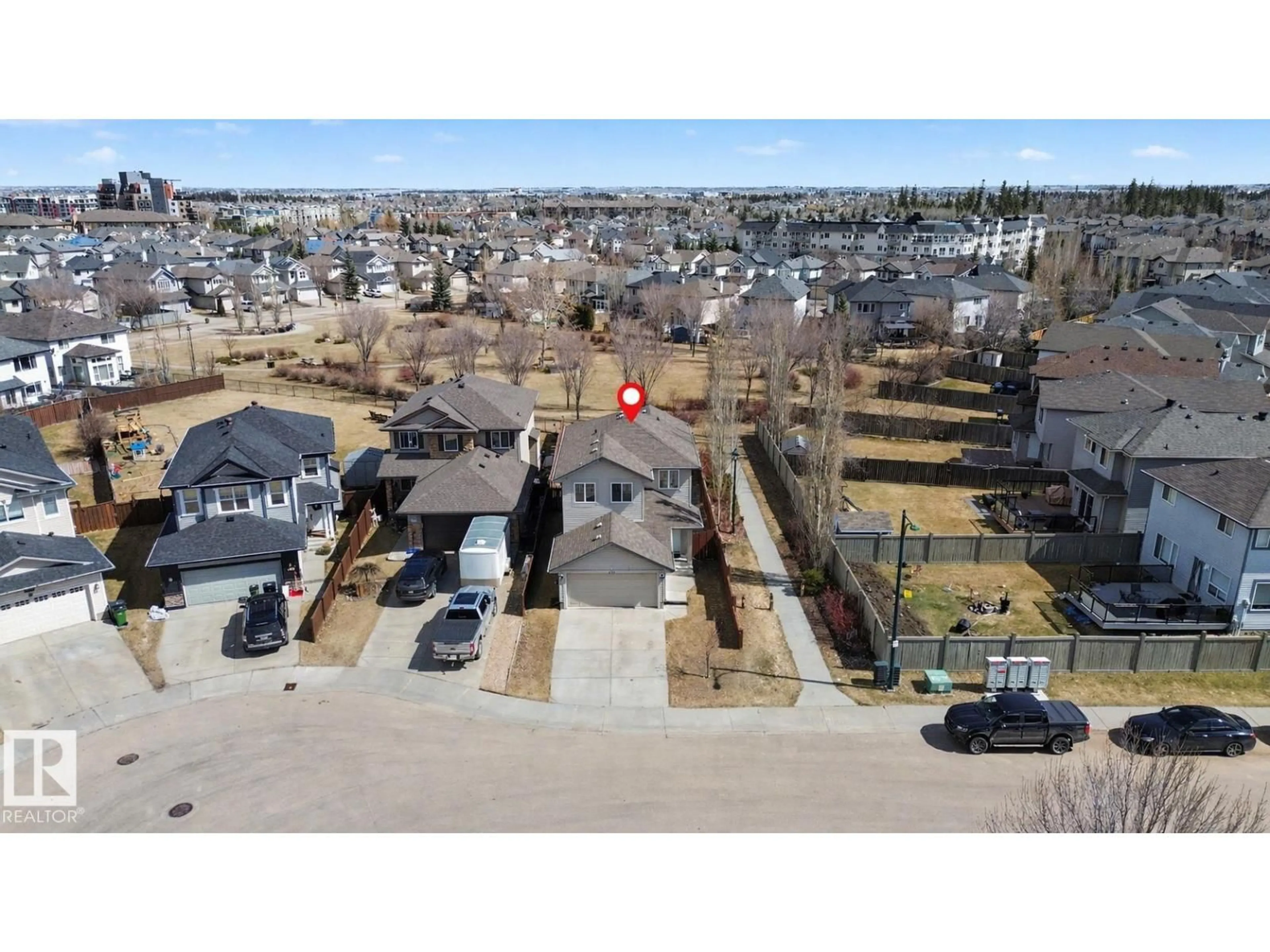 A pic from outside/outdoor area/front of a property/back of a property/a pic from drone, street for SW - 1311 117 ST, Edmonton Alberta T6W0E6