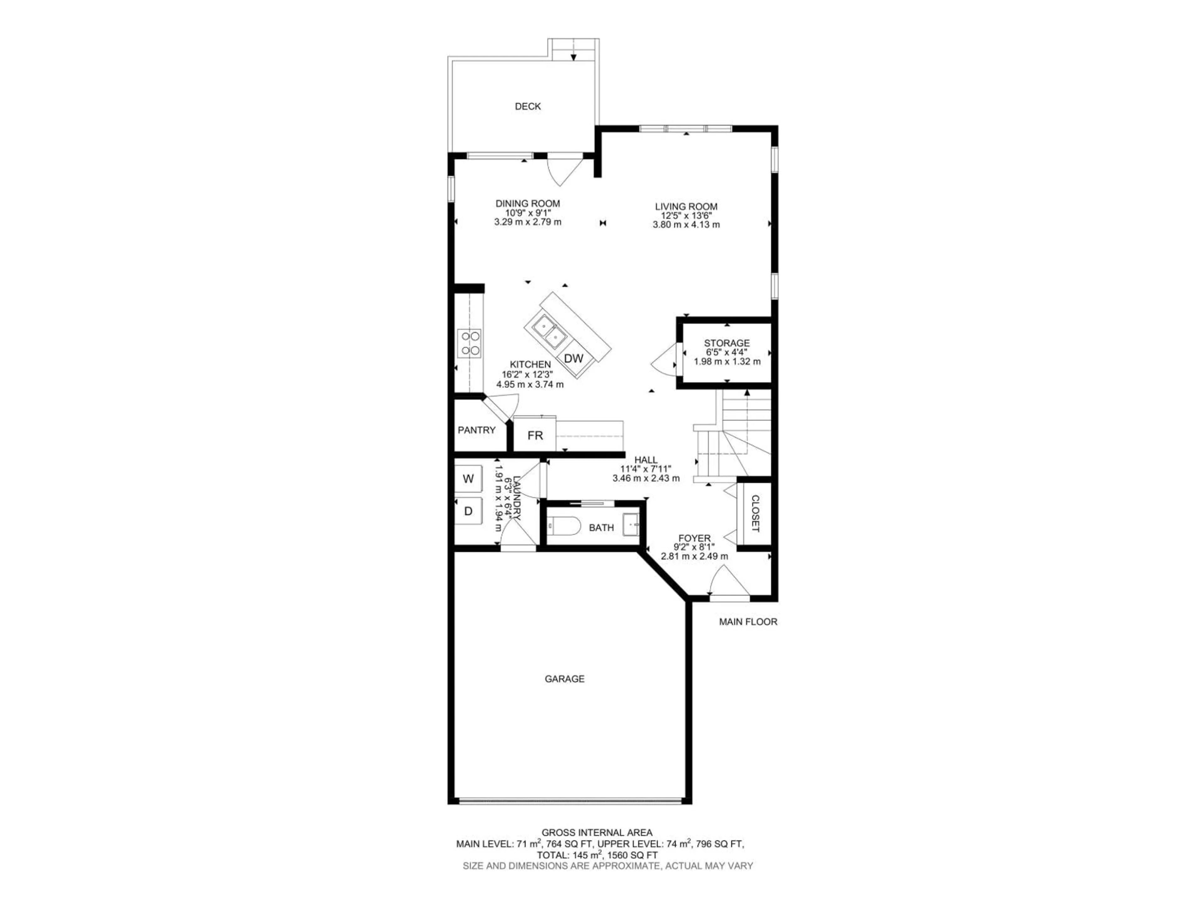 Floor plan for SW - 1311 117 ST, Edmonton Alberta T6W0E6