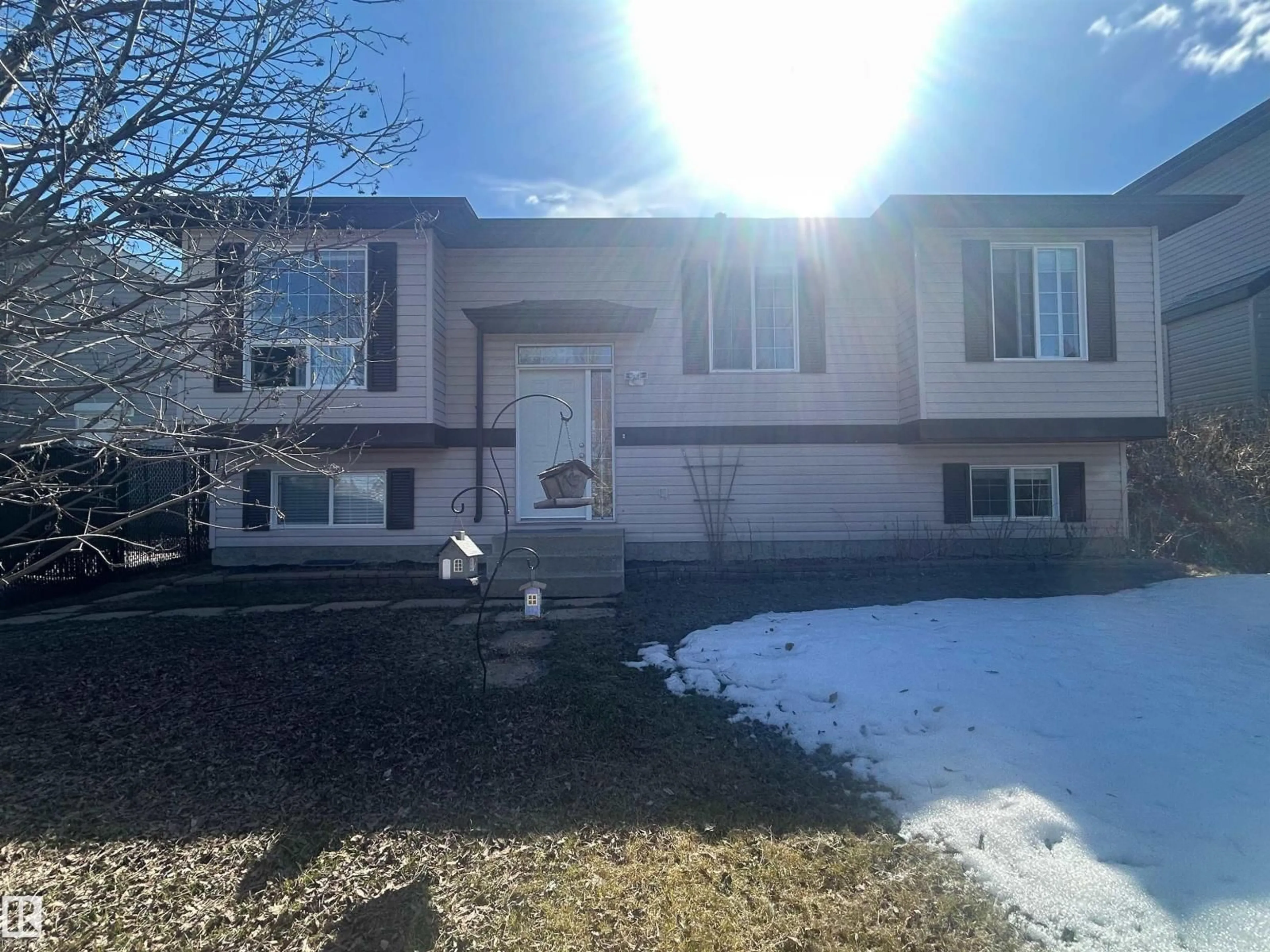 Home with vinyl exterior material, street for 28 SPRUCE MEADOW LN, Bon Accord Alberta T0A0K0