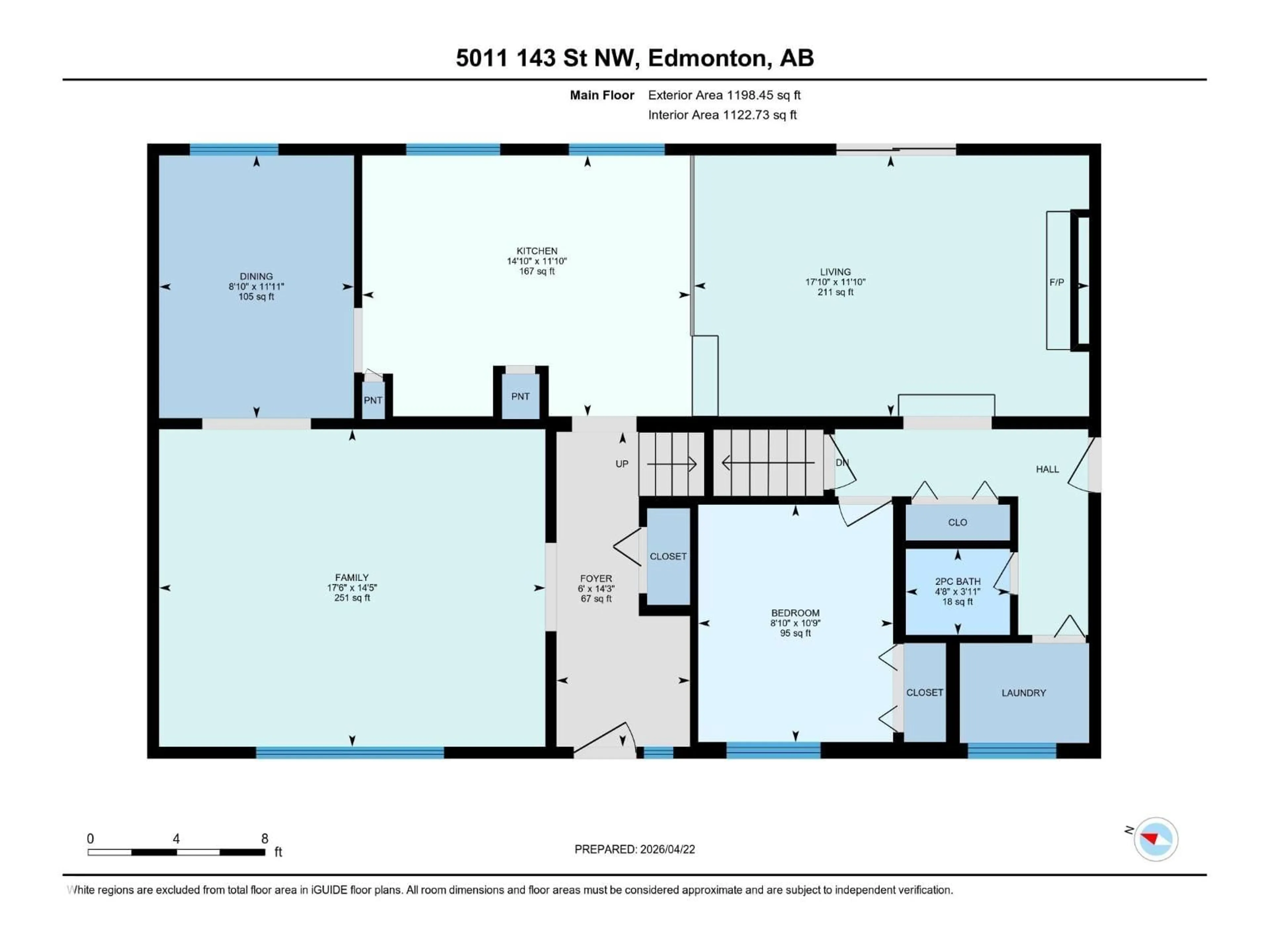 Floor plan for NW - 5011 143 ST, Edmonton Alberta T6H4E1