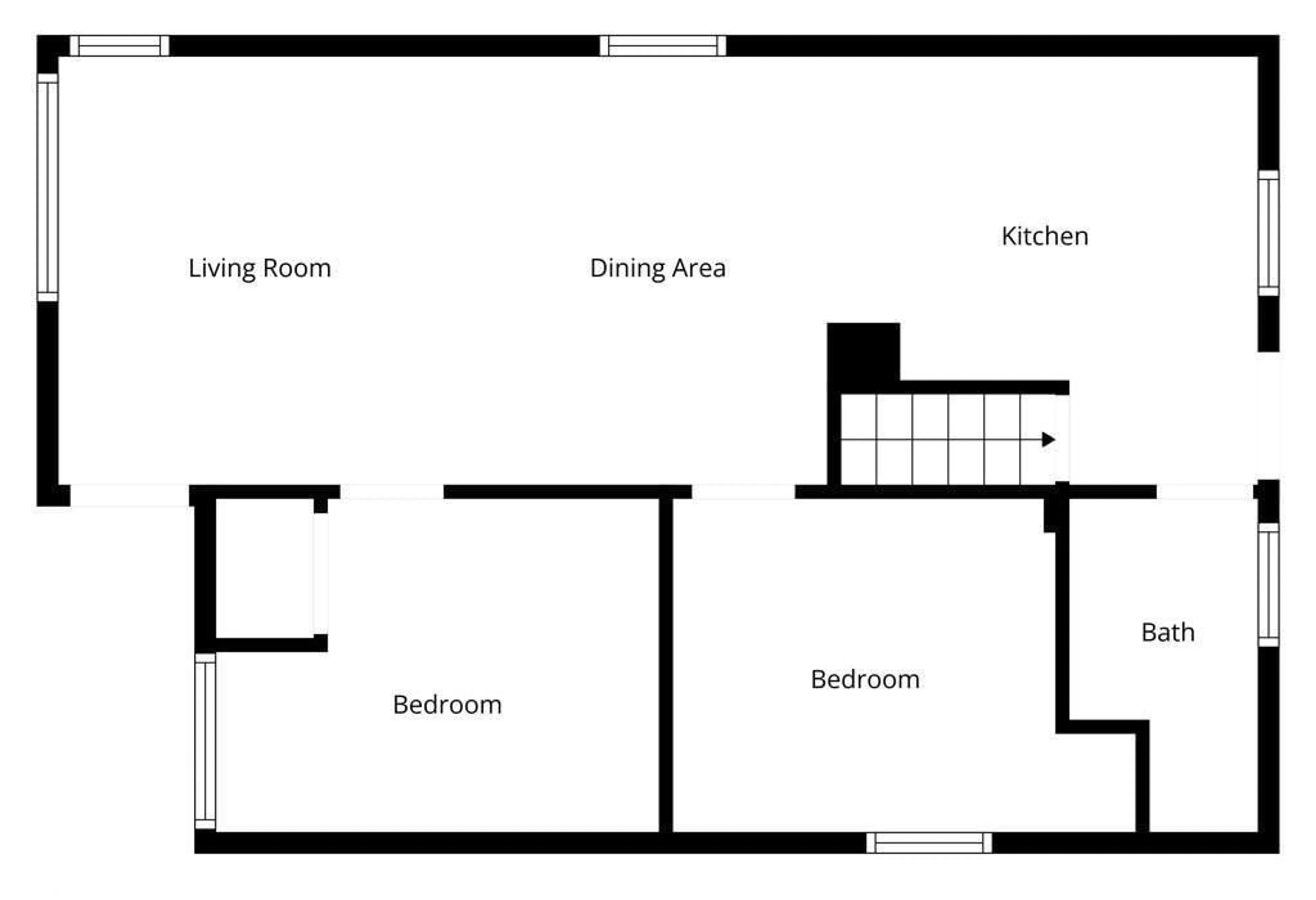 Floor plan for 12207 110 AV, Edmonton Alberta T5M2L2