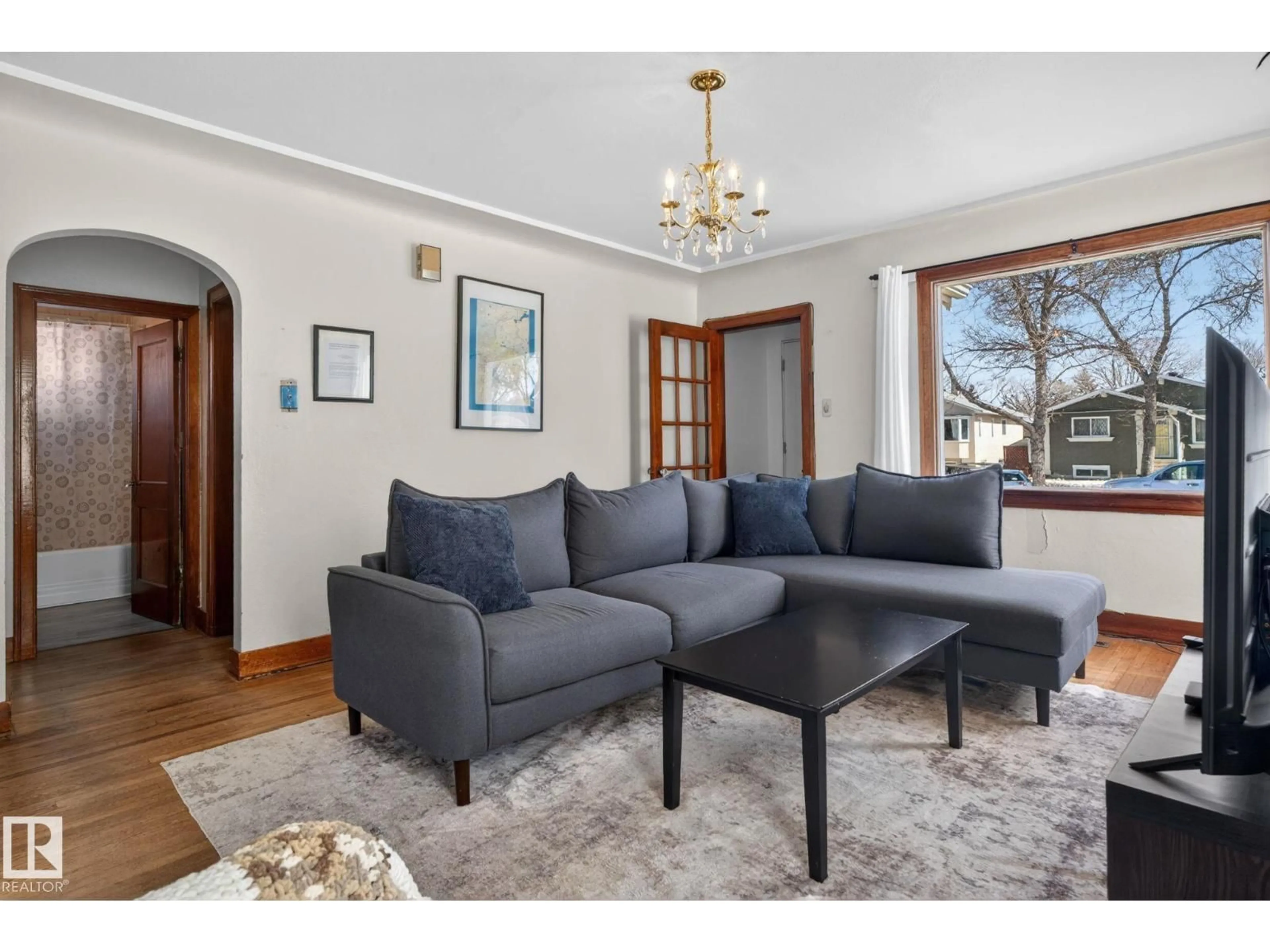 Living room with furniture, unknown for NW - 12230 95A ST, Edmonton Alberta T5G1S1