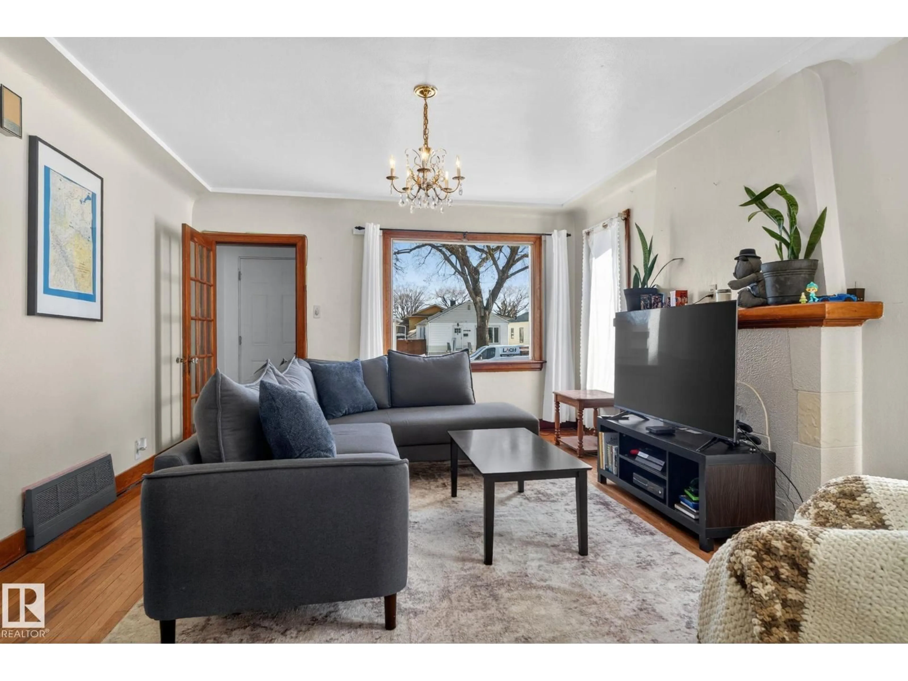 Living room with furniture, unknown for NW - 12230 95A ST, Edmonton Alberta T5G1S1