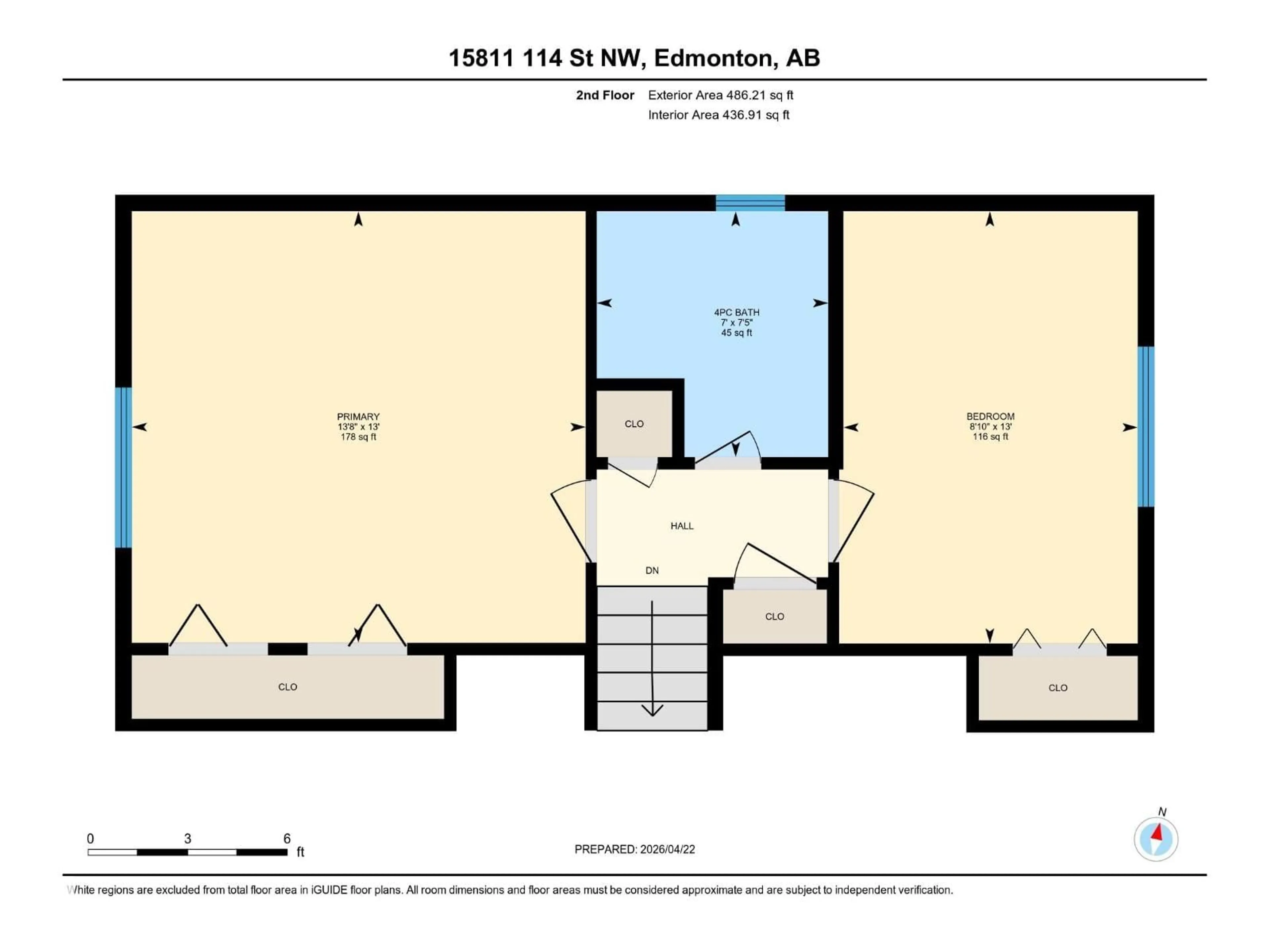 Floor plan for 15811 114 ST NW, Edmonton Alberta T5X2V2