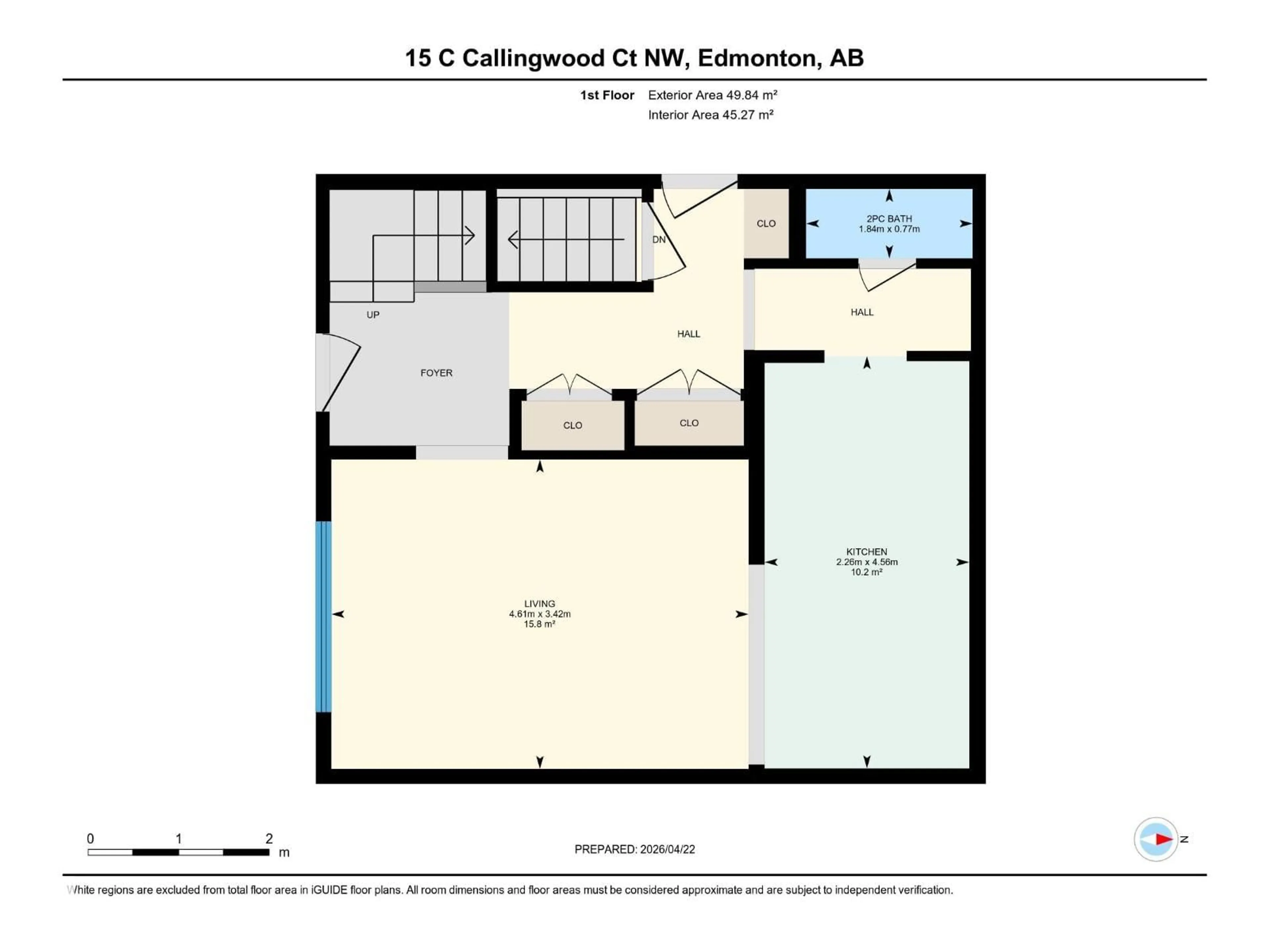 Floor plan for 15C CALLINGWOOD CT, Edmonton Alberta T5T0H5