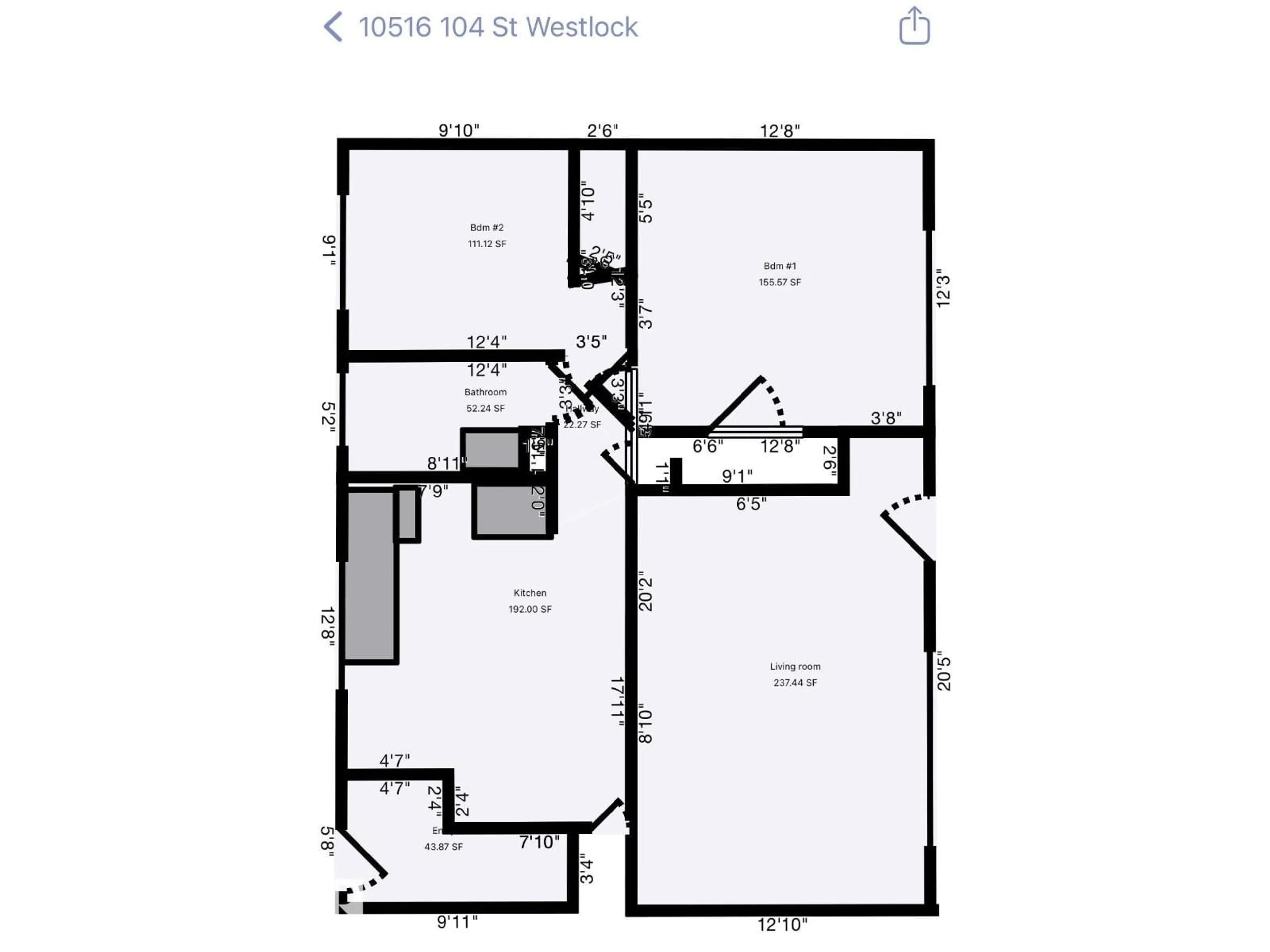 Floor plan for 10516 104 ST, Westlock Alberta T7P1M1