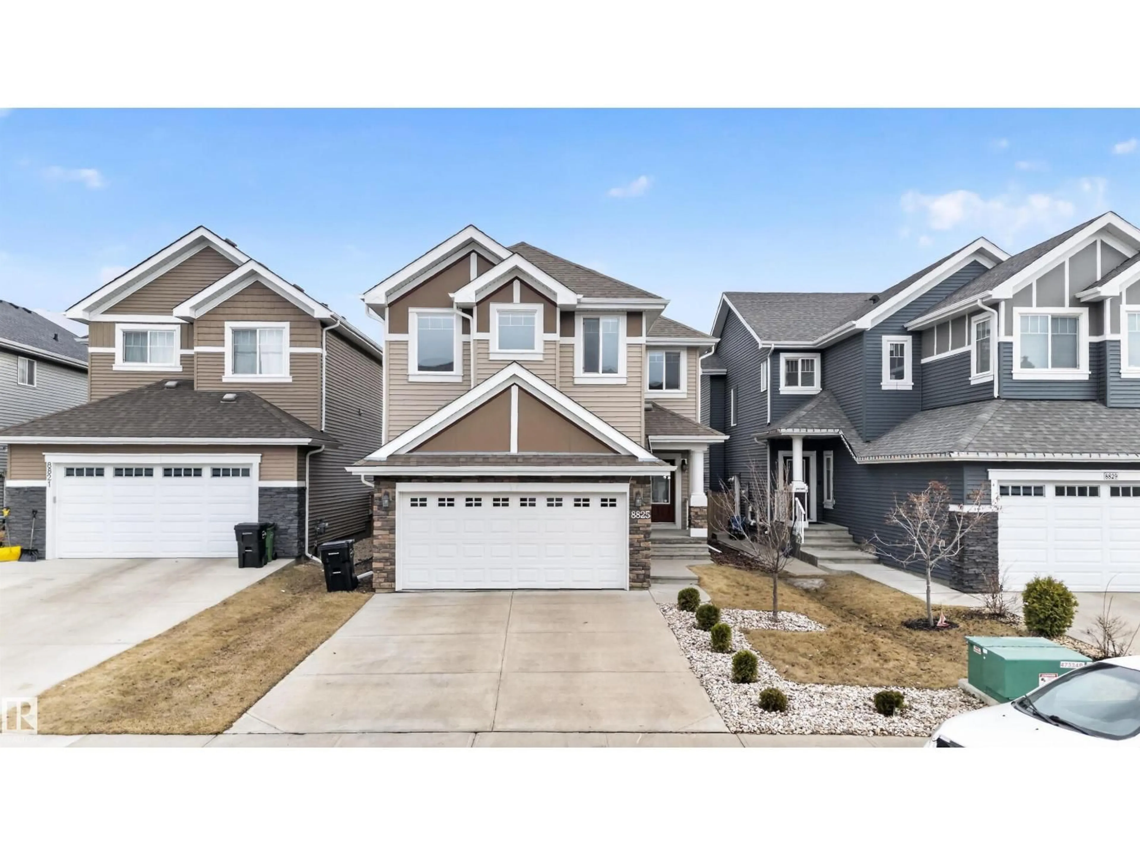 Home with vinyl exterior material, street for 8825 24 AV, Edmonton Alberta T6X2C9