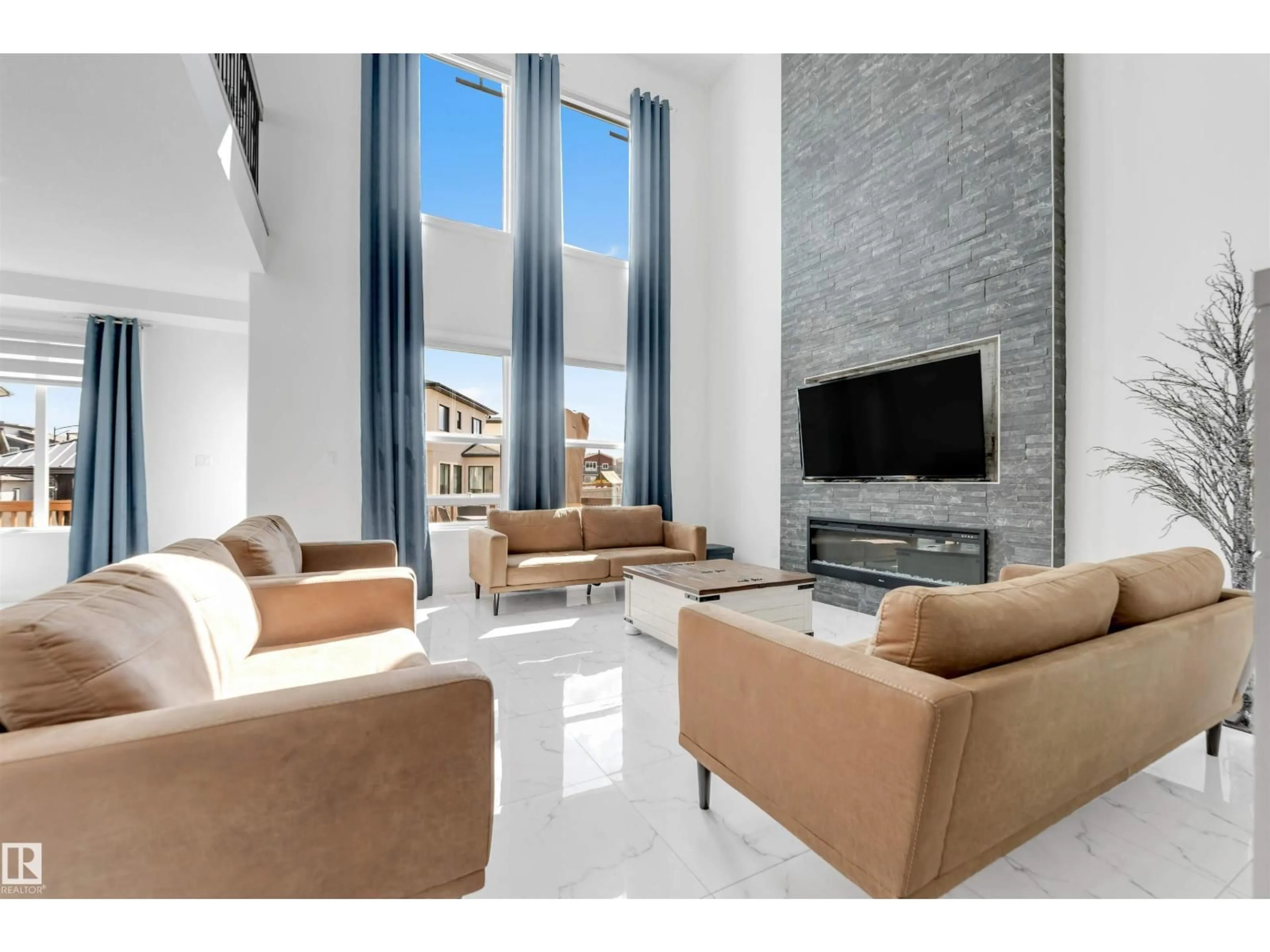 Living room with furniture, unknown for 1923 19 AV, Edmonton Alberta T6T0K2