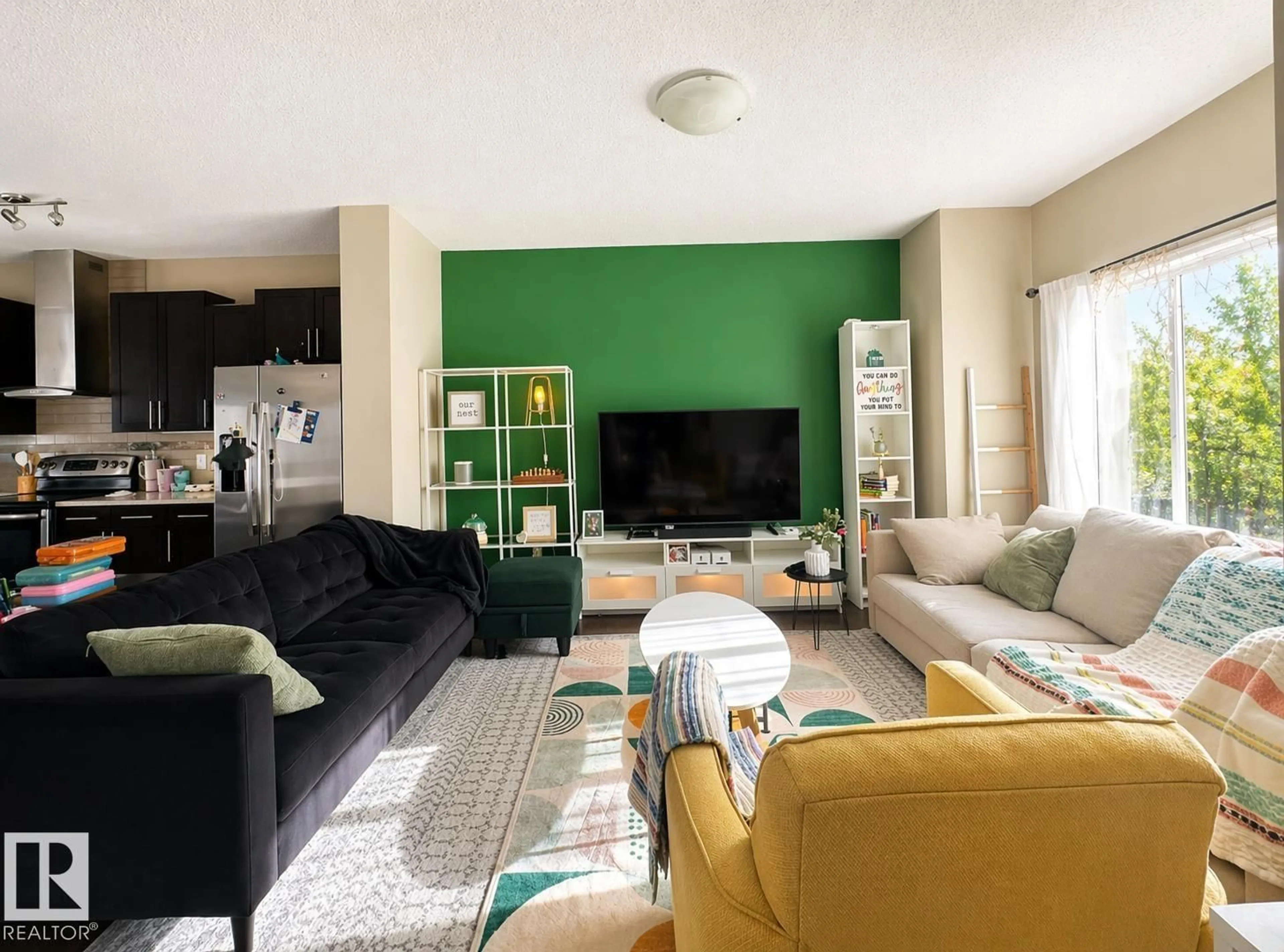 Living room with furniture, unknown for 194 ALLARD LINK, Edmonton Alberta T6W2J2