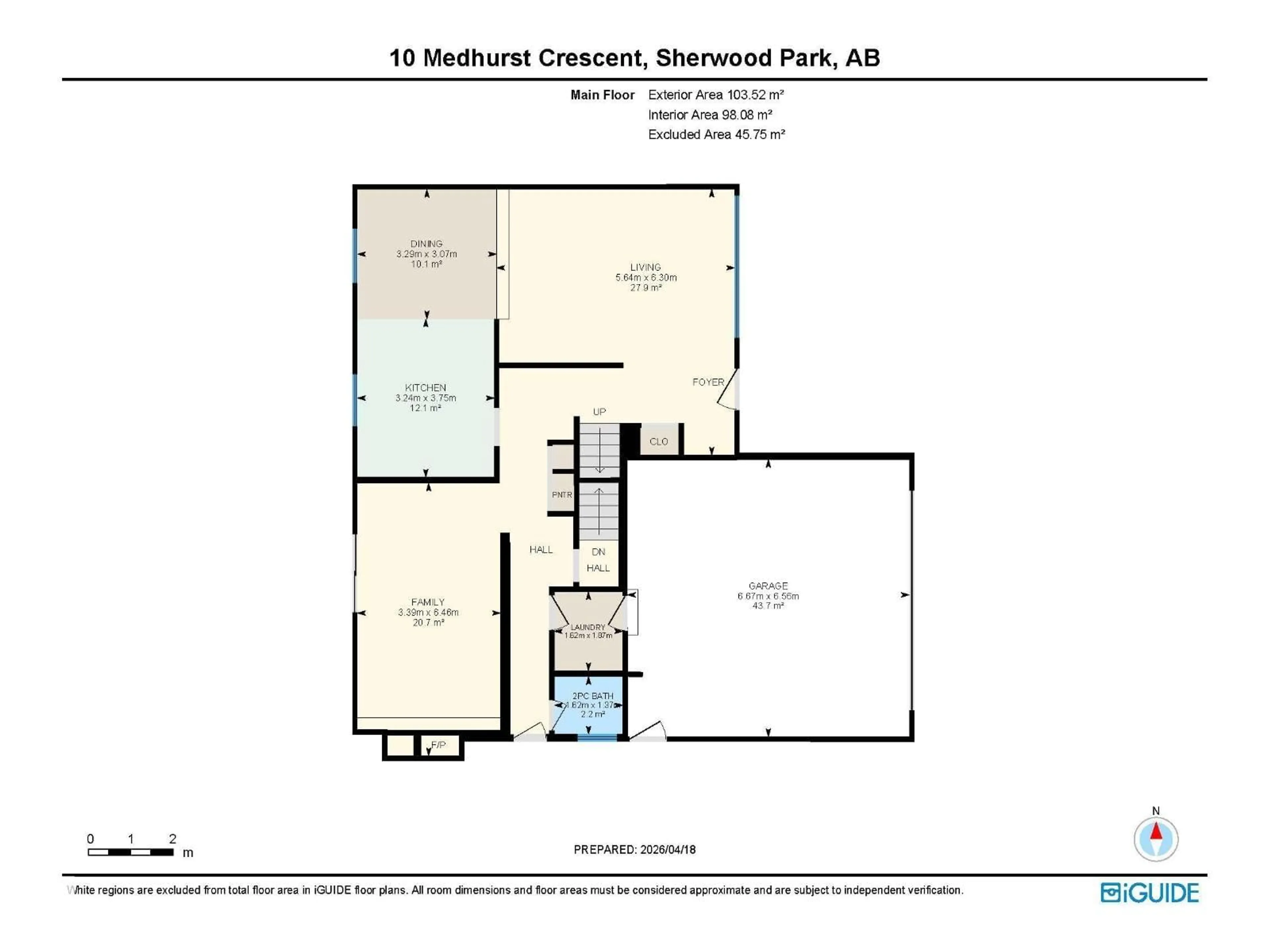 Floor plan for 10 MEDHURST CR, Sherwood Park Alberta T8A3T6