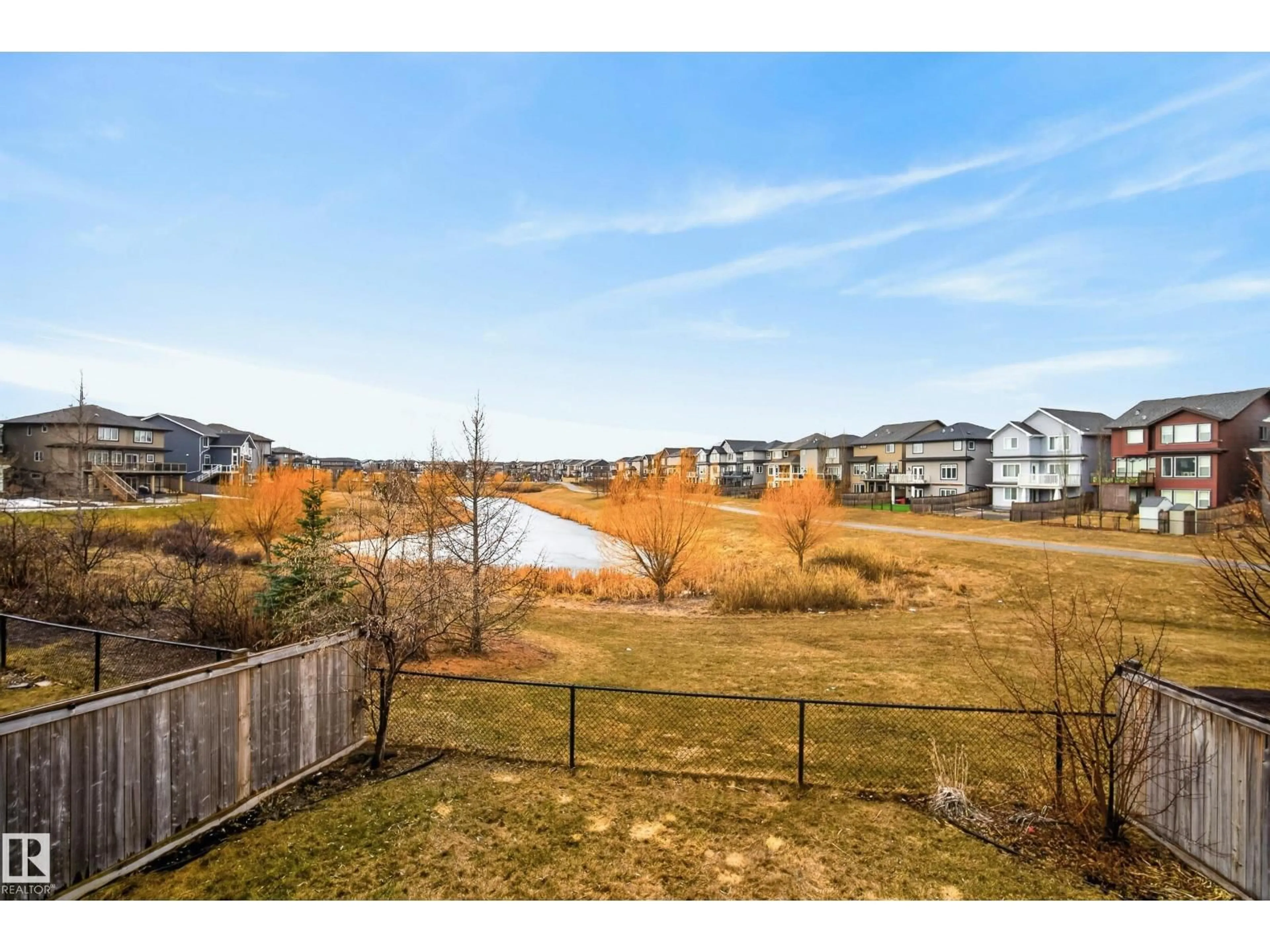 A pic from outside/outdoor area/front of a property/back of a property/a pic from drone, water/lake/river/ocean view for 2110 53 ST, Edmonton Alberta T6L3K3