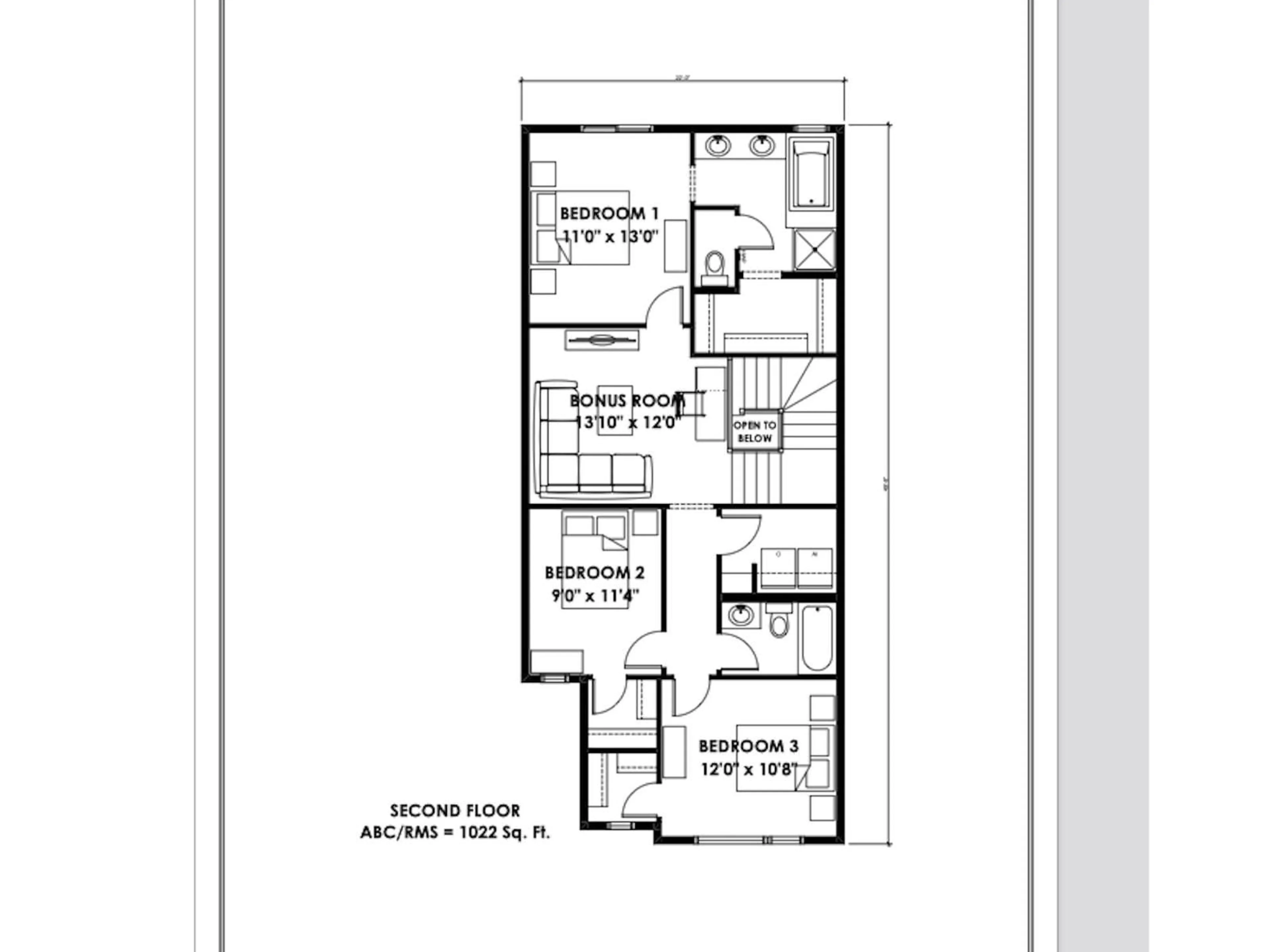 Floor plan for 179 STILES BN, Leduc Alberta T9E1K5
