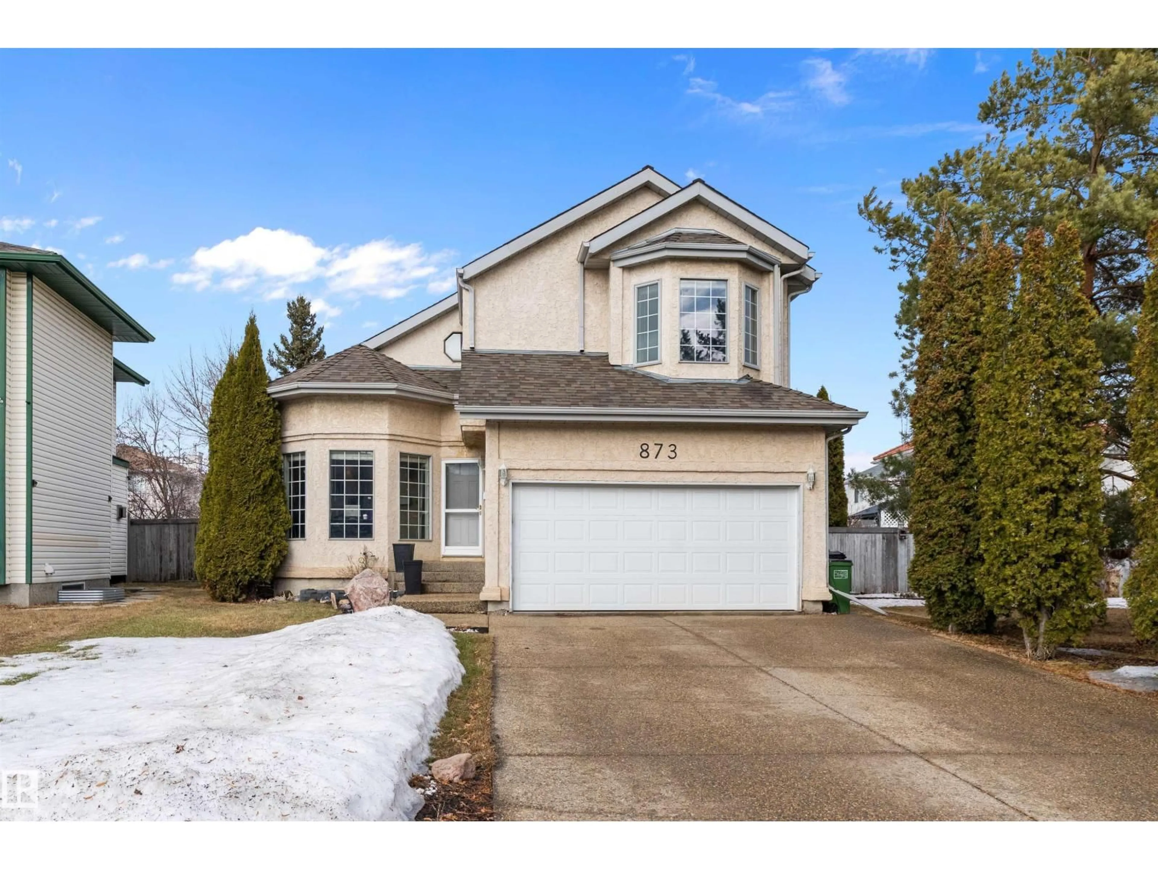 Home with vinyl exterior material, street for 873 RYAN PL, Edmonton Alberta T6R2K3