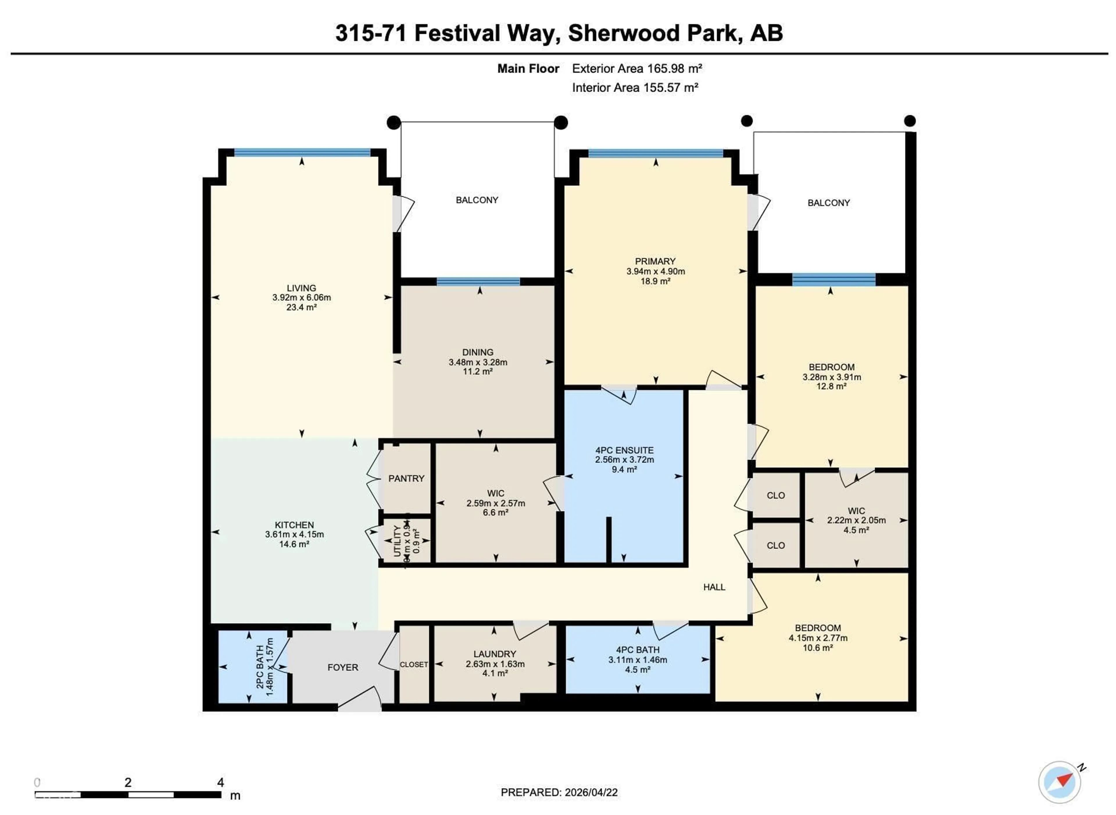 Floor plan for 315 71 FESTIVAL WY, Sherwood Park Alberta T8A4Z1