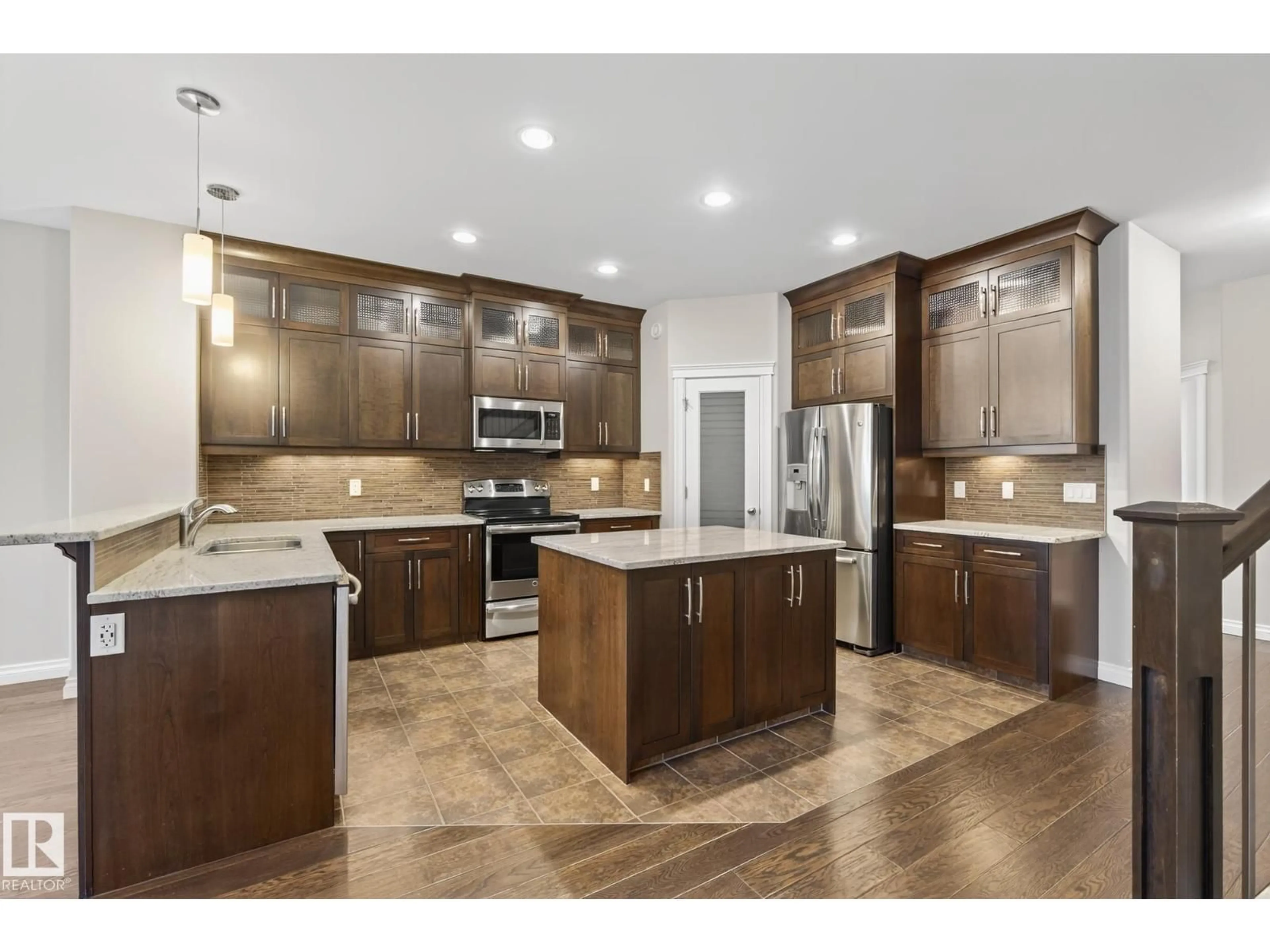 Open concept kitchen, unknown for 11106 76 AV, Edmonton Alberta T6G0J8