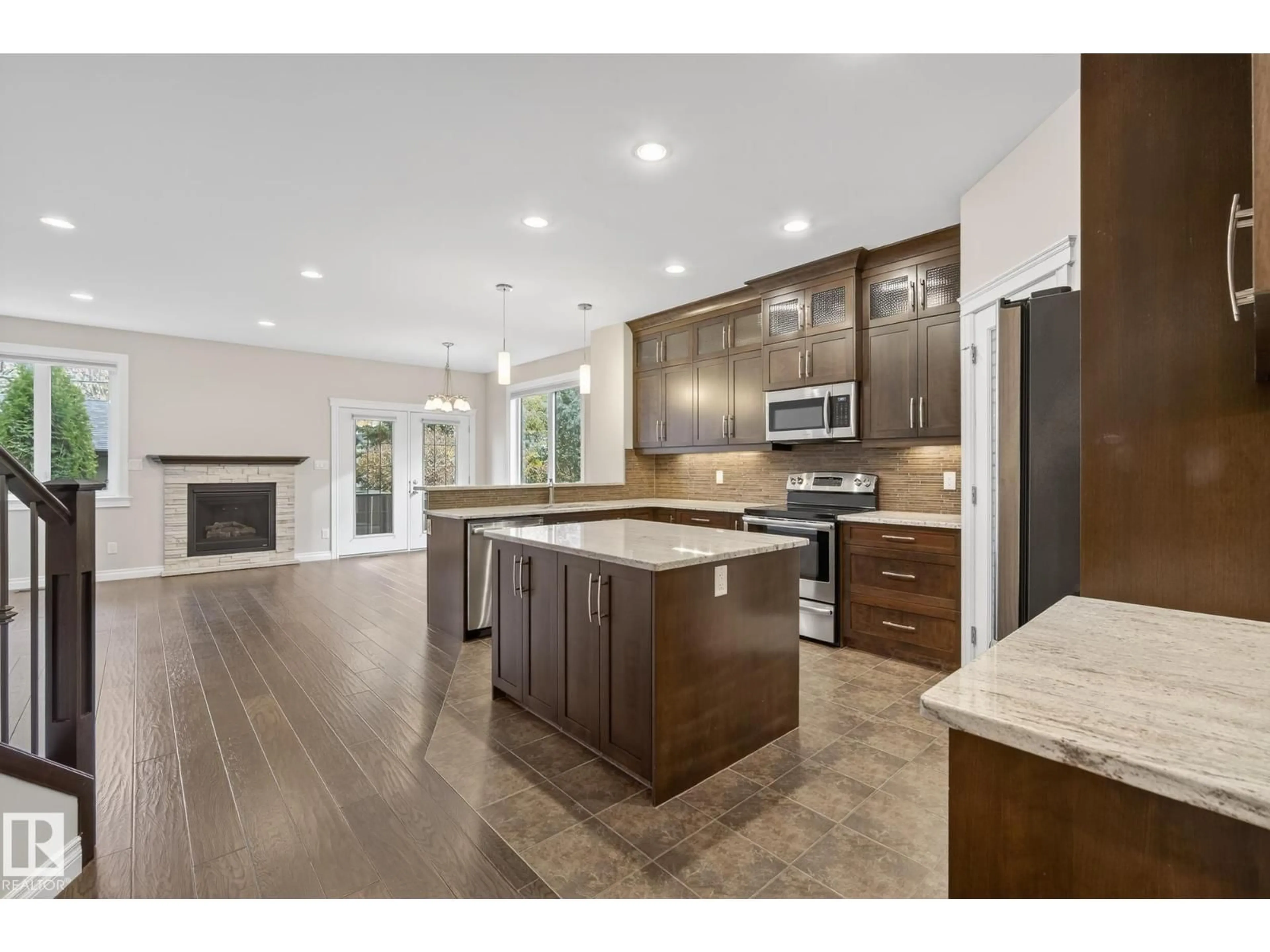 Open concept kitchen, unknown for 11106 76 AV, Edmonton Alberta T6G0J8