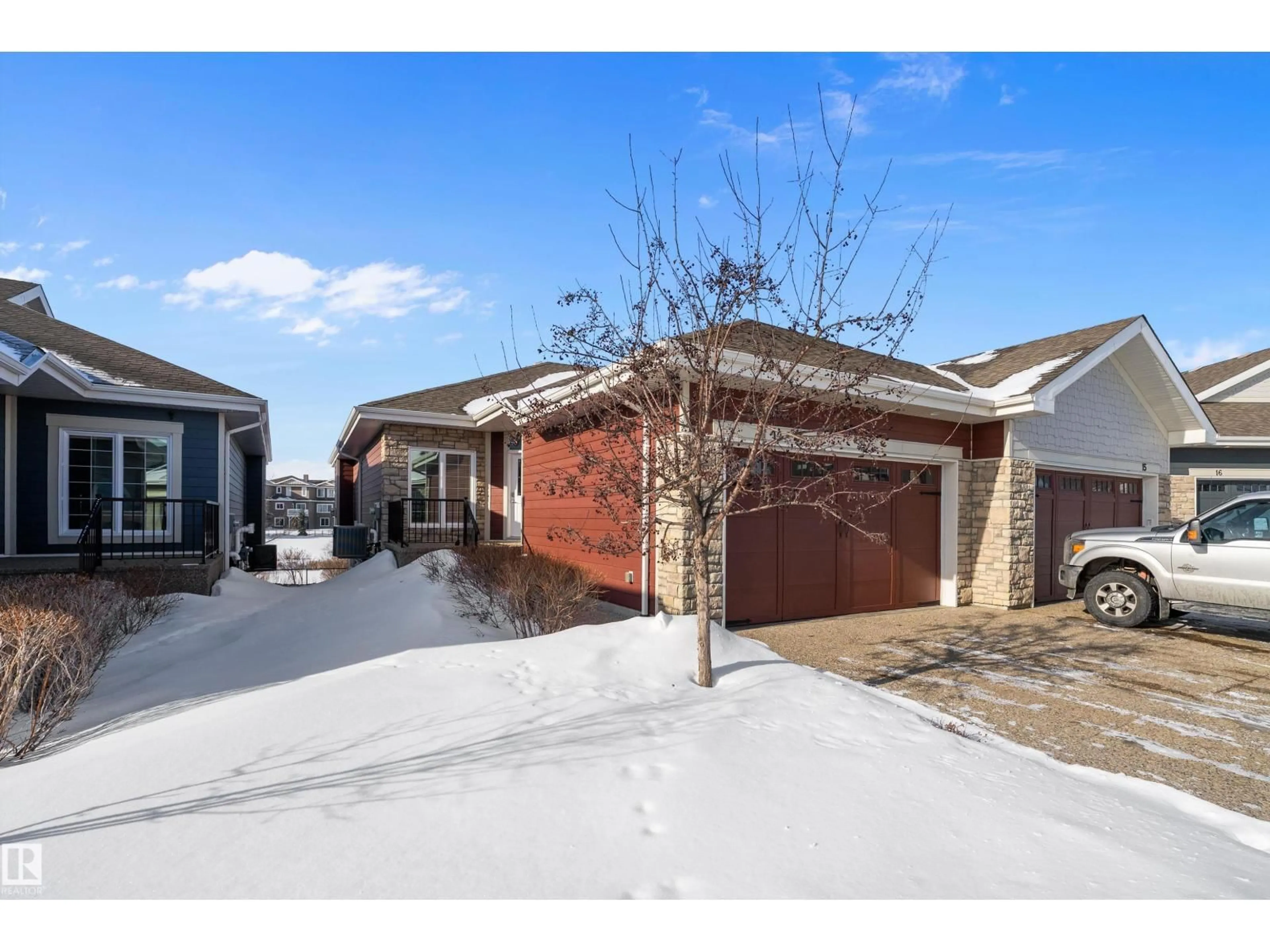 A pic from outside/outdoor area/front of a property/back of a property/a pic from drone, street for #14 - 3090 CAMERON HEIGHTS WY, Edmonton Alberta T6M0S7