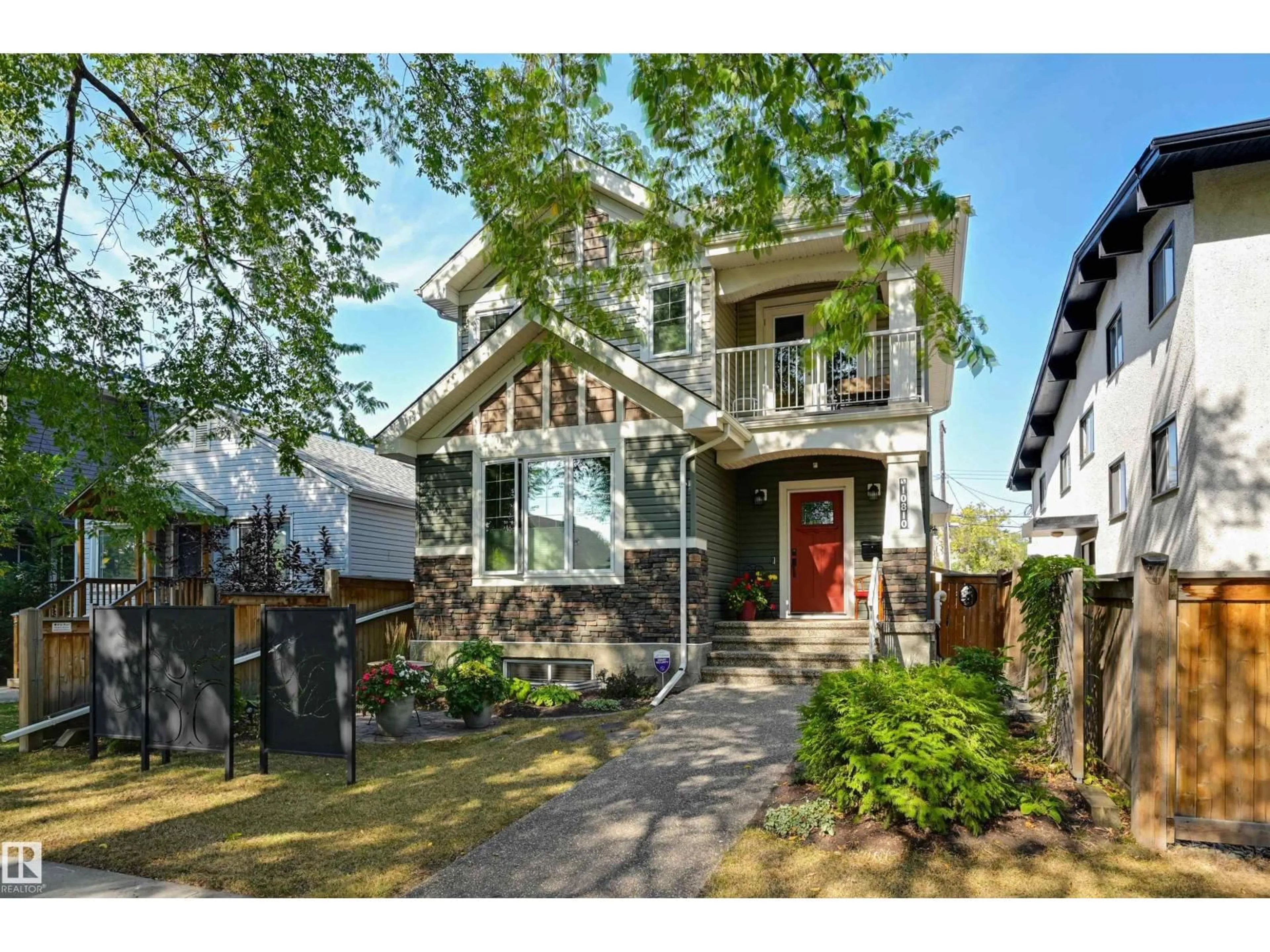 Home with brick exterior material, street for 10810 74 AV, Edmonton Alberta T6E1G9