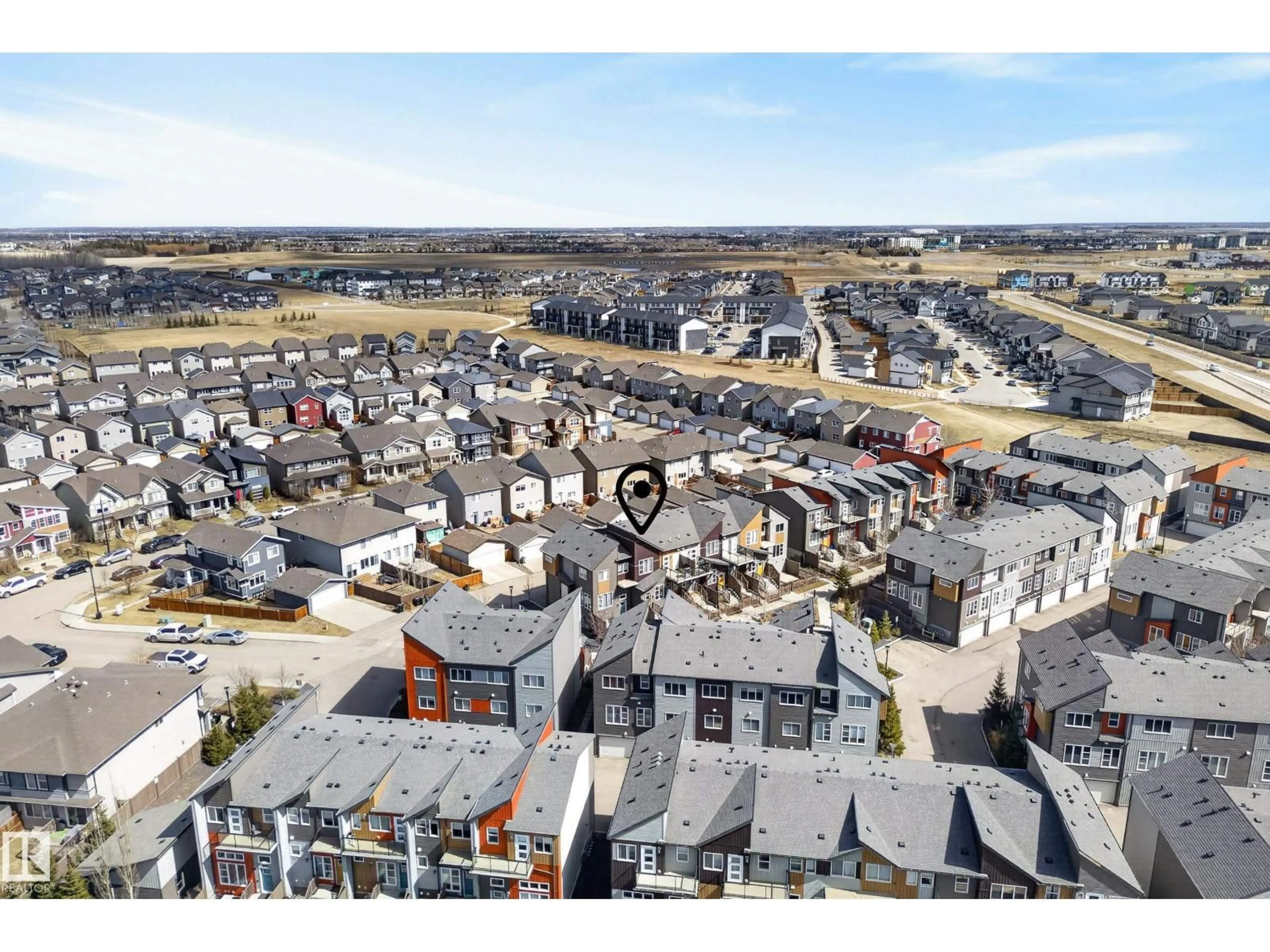 A pic from outside/outdoor area/front of a property/back of a property/a pic from drone, unknown for #45 - 4470 PROWSE RD, Edmonton Alberta T6W3R5