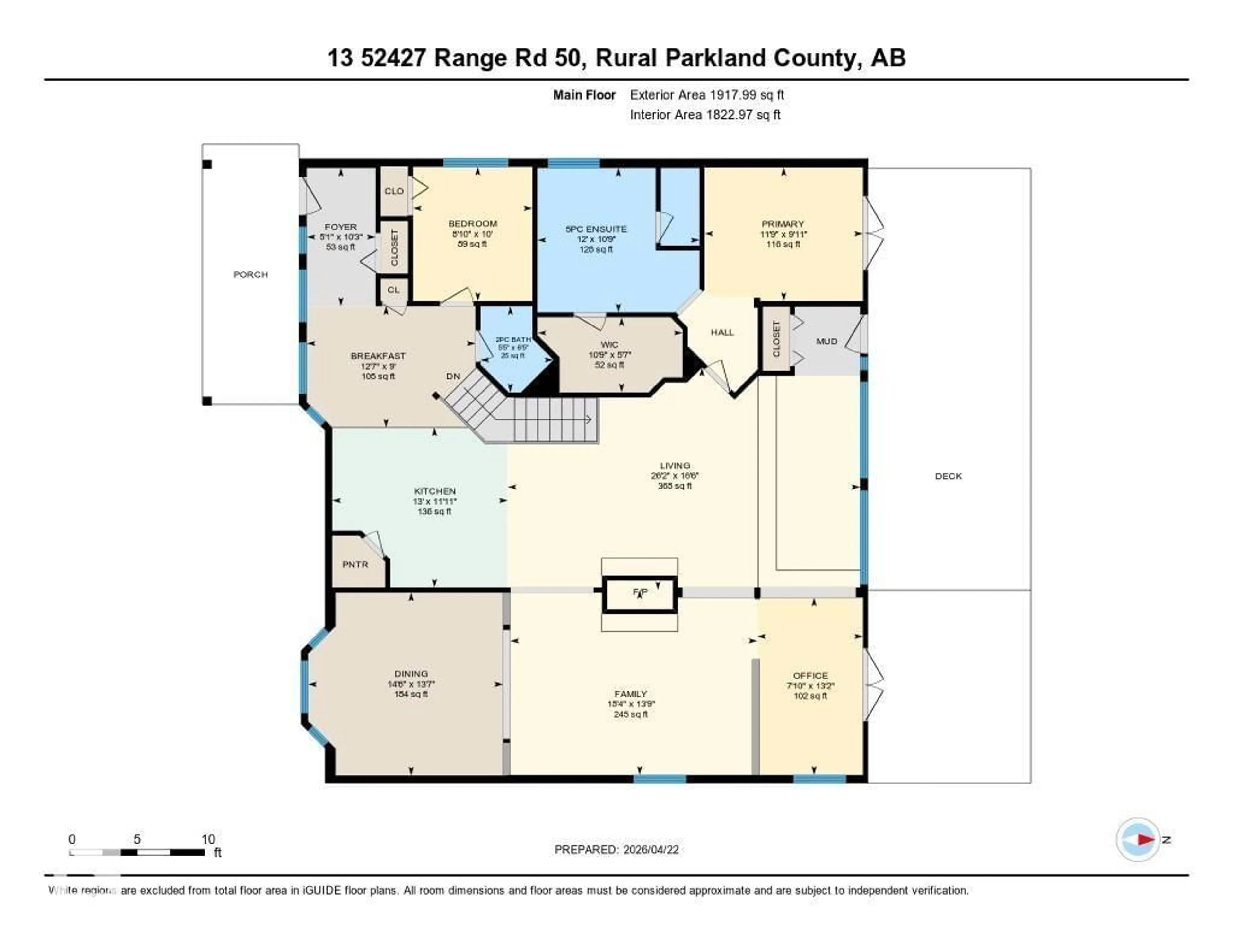 Floor plan for 13 - 52427 RGE RD 50, Rural Parkland County Alberta T0E2B0