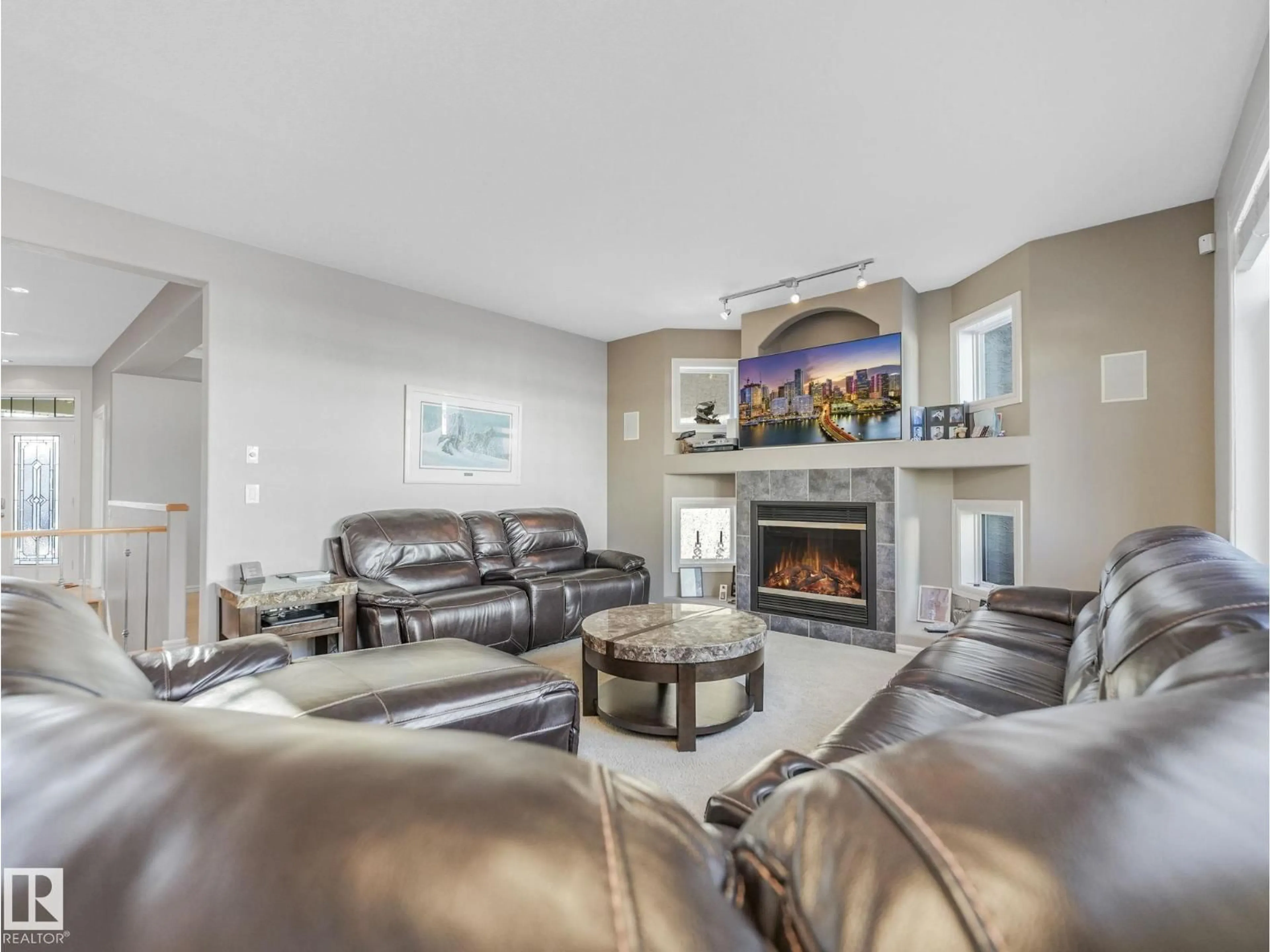 Living room with furniture, unknown for 707 HOLLINGS WORTH GREEN NW, Edmonton Alberta T6R3G7