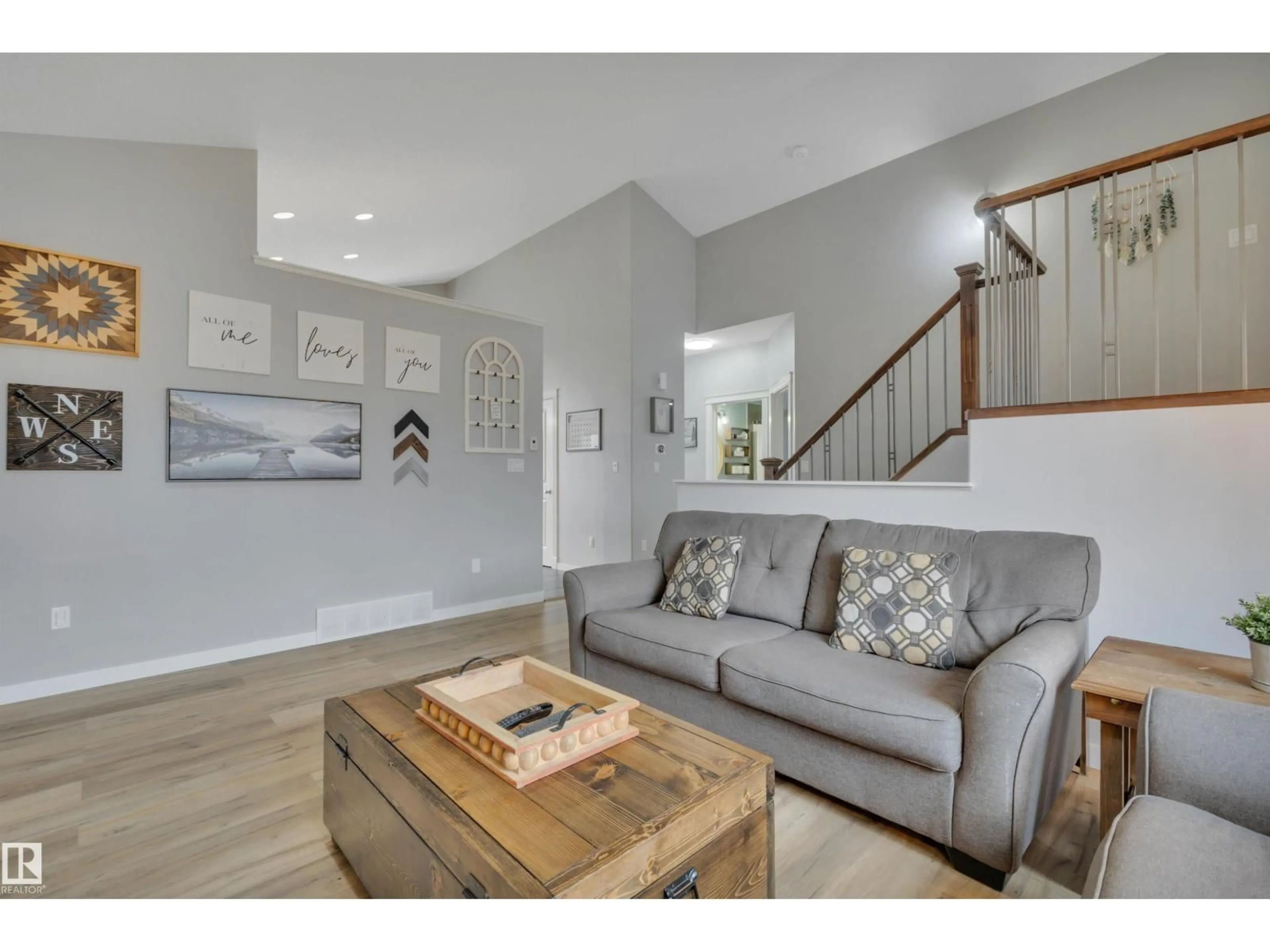 Living room with furniture, unknown for 8406 96 ST, Morinville Alberta T8R0A6