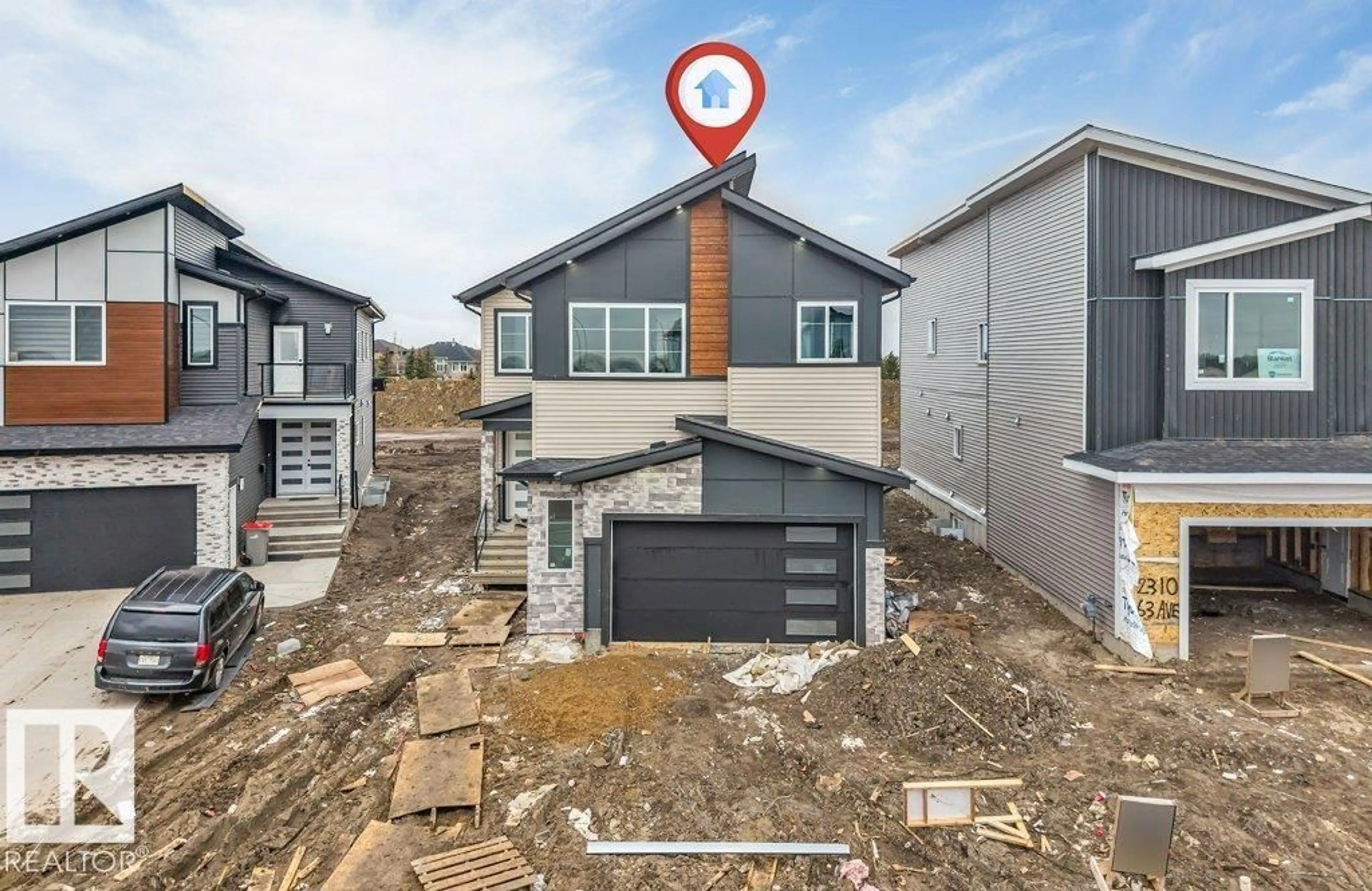 A pic from outside/outdoor area/front of a property/back of a property/a pic from drone, street for 2304 63 AV, Rural Leduc County Alberta T4X0K5