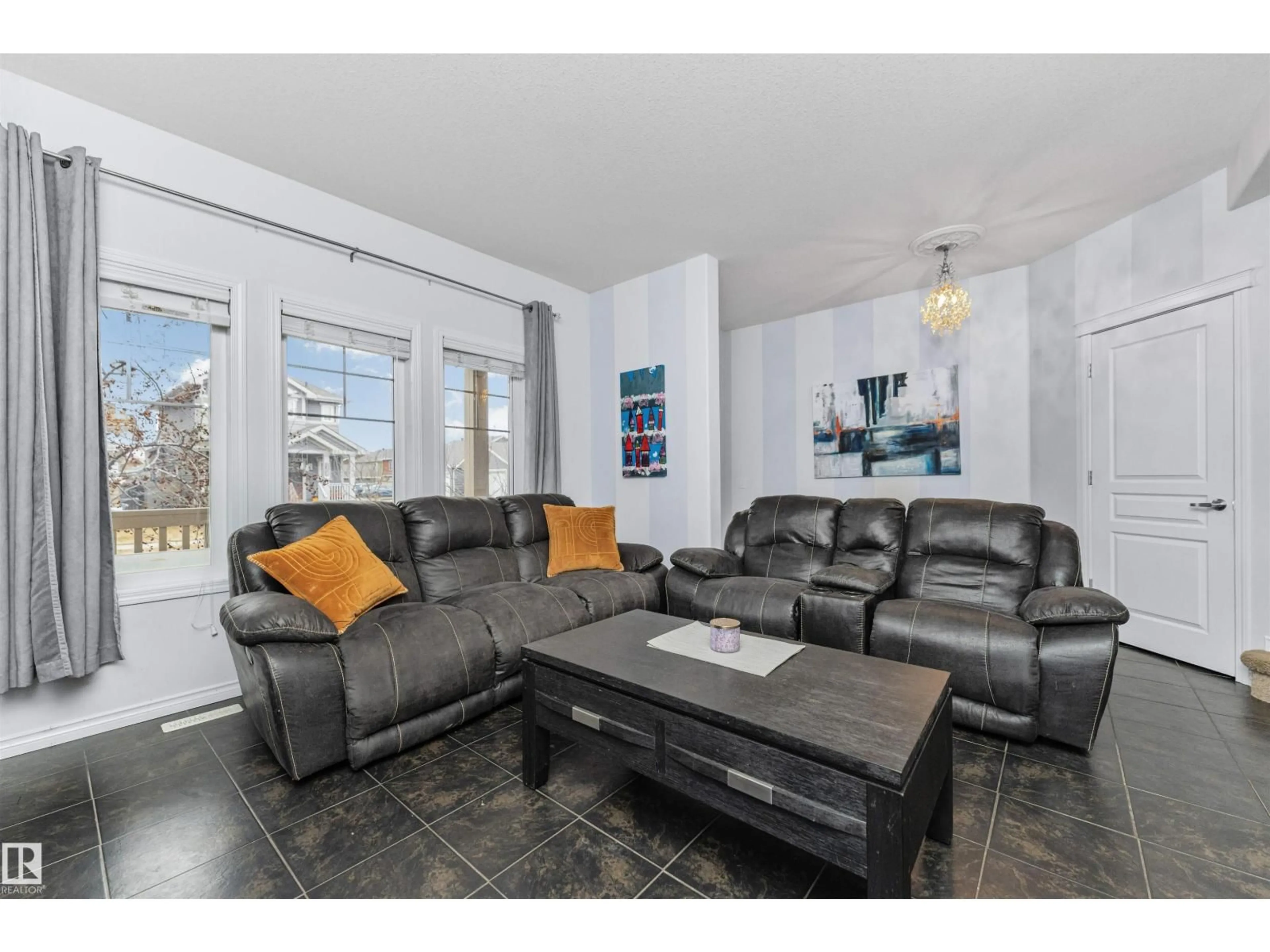 Living room with furniture, unknown for SW - 4613 CRABAPPLE RUN RU, Edmonton Alberta T6X0X8