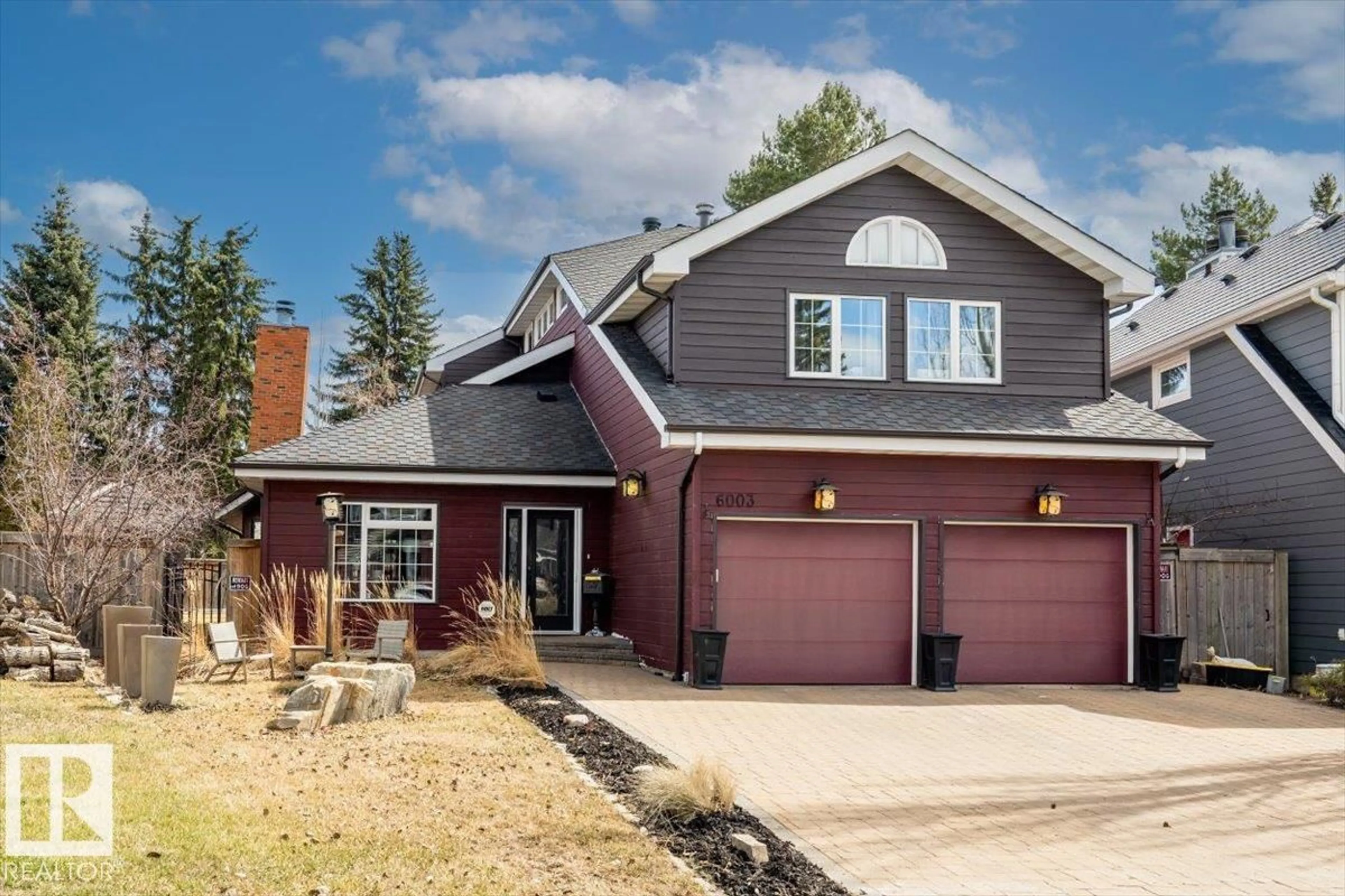 Home with brick exterior material, street for NW - 6003 176 ST, Edmonton Alberta T6M1H3