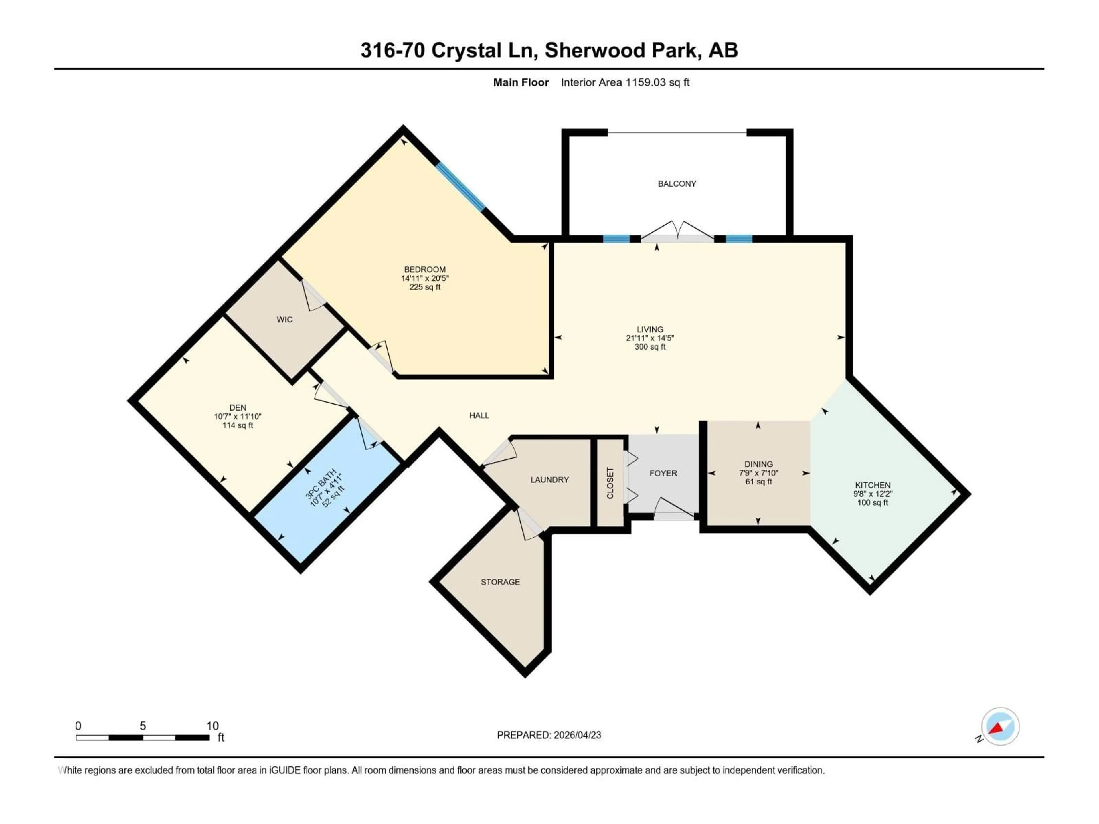 Floor plan for 70 - 316 CRYSTAL LN, Sherwood Park Alberta T8H1W6