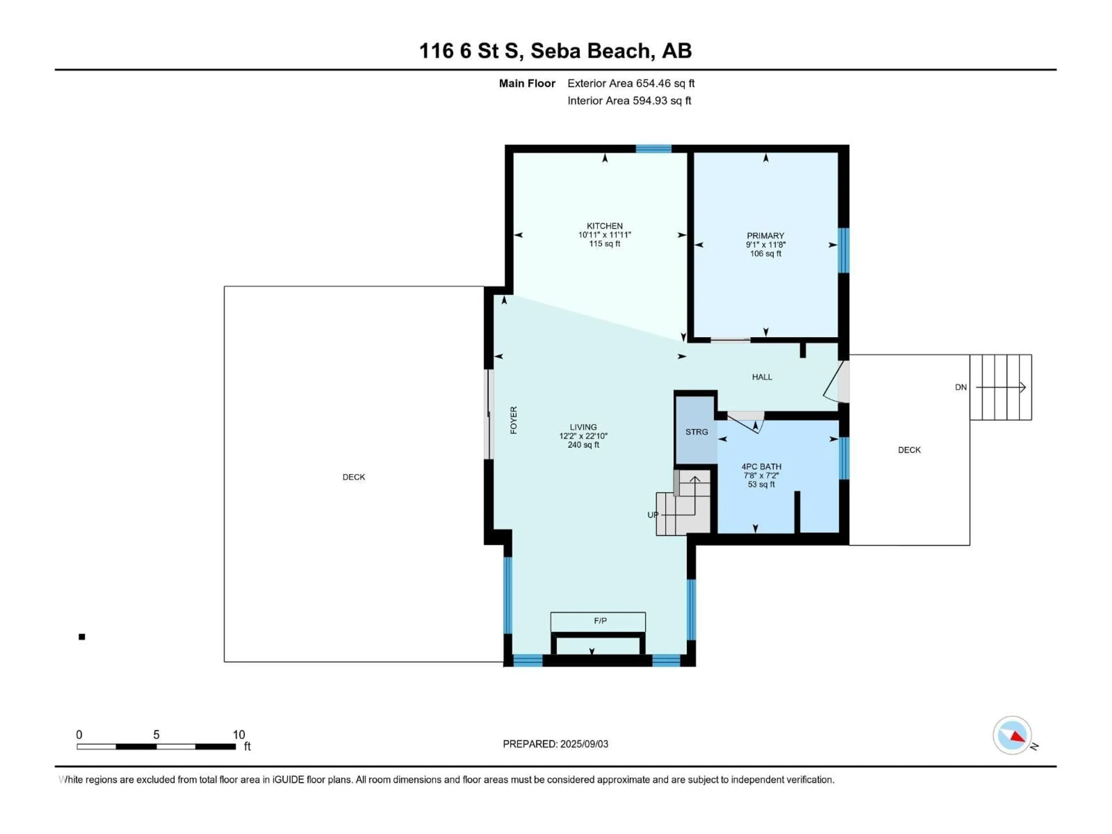 Floor plan for S - 116 & 118 6 STREET, Rural Parkland County Alberta T0E2B0