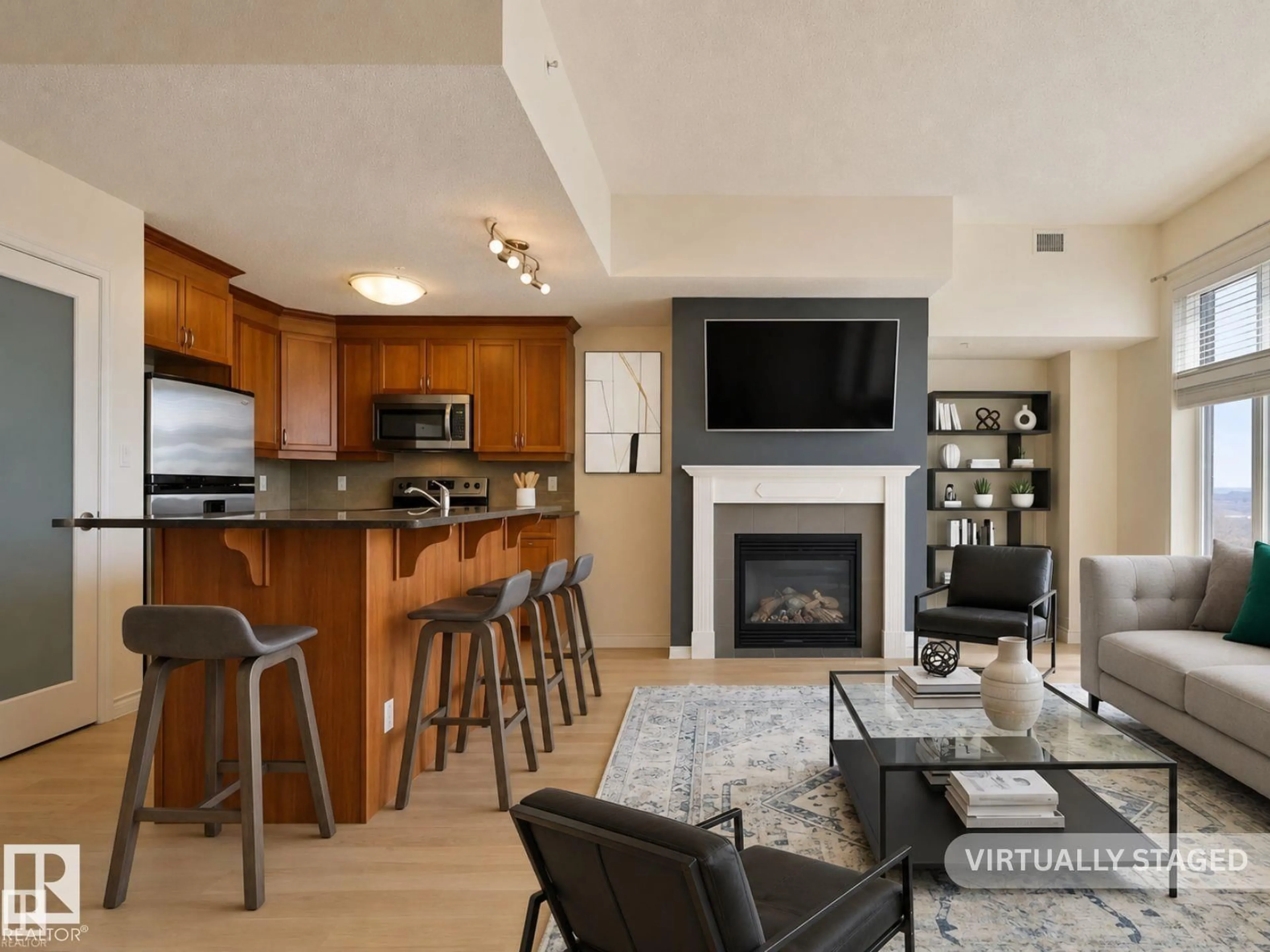 Open concept kitchen, unknown for #906 - 9020 JASPER AV, Edmonton Alberta T5H3S8