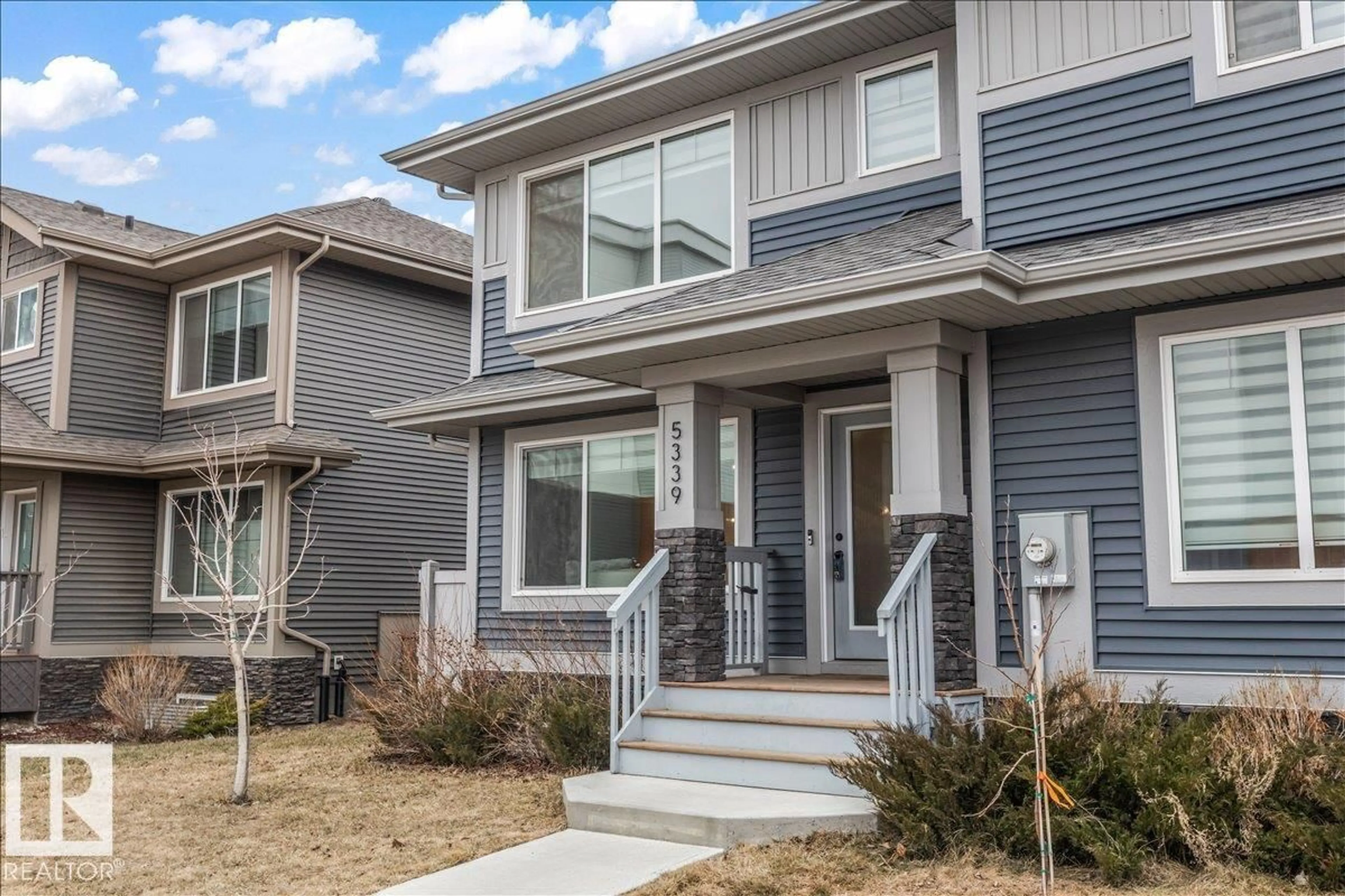 Home with vinyl exterior material, street for 5339 ADMIRAL GIROUARD ST, Edmonton Alberta T5E6X5