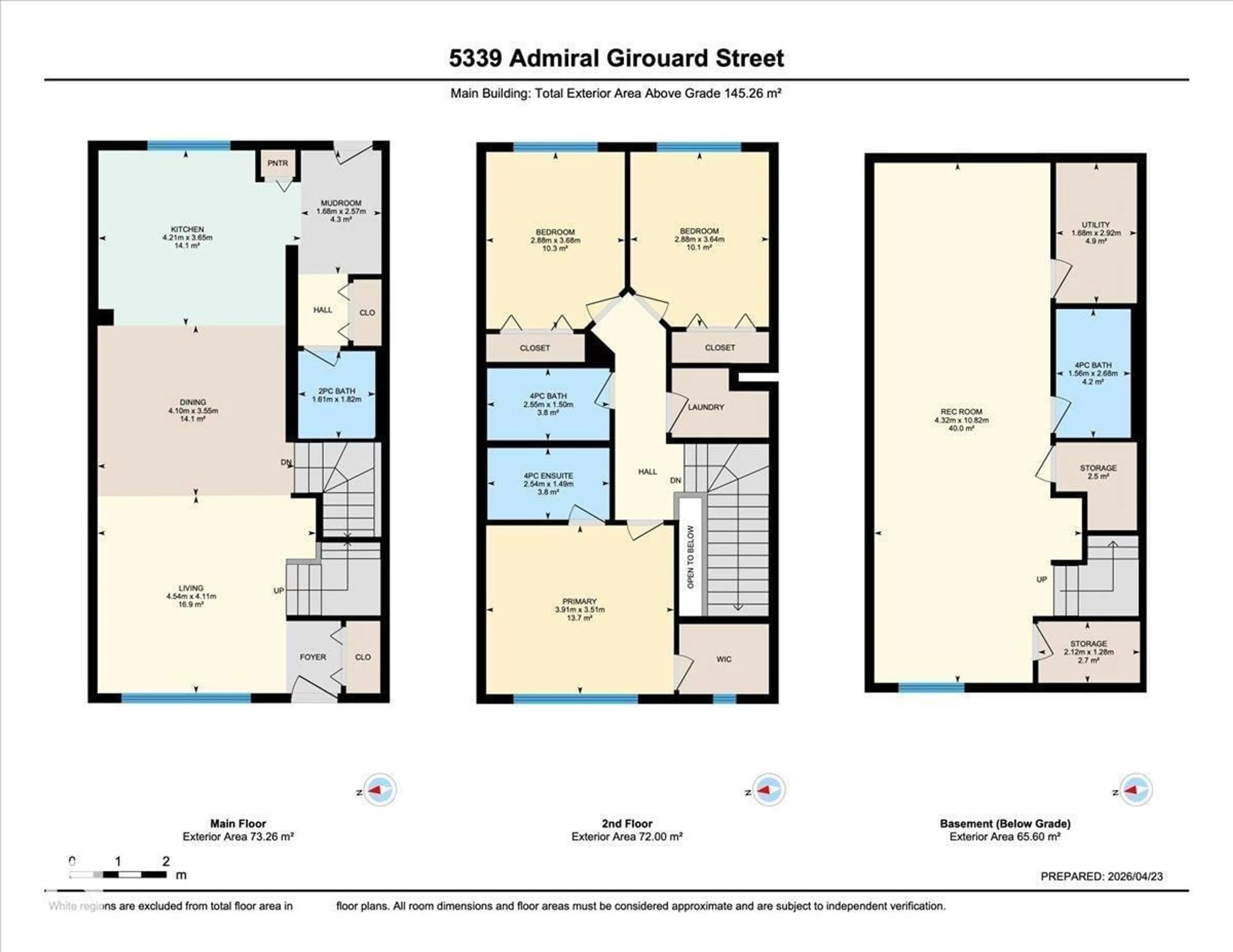 Floor plan for 5339 ADMIRAL GIROUARD ST, Edmonton Alberta T5E6X5