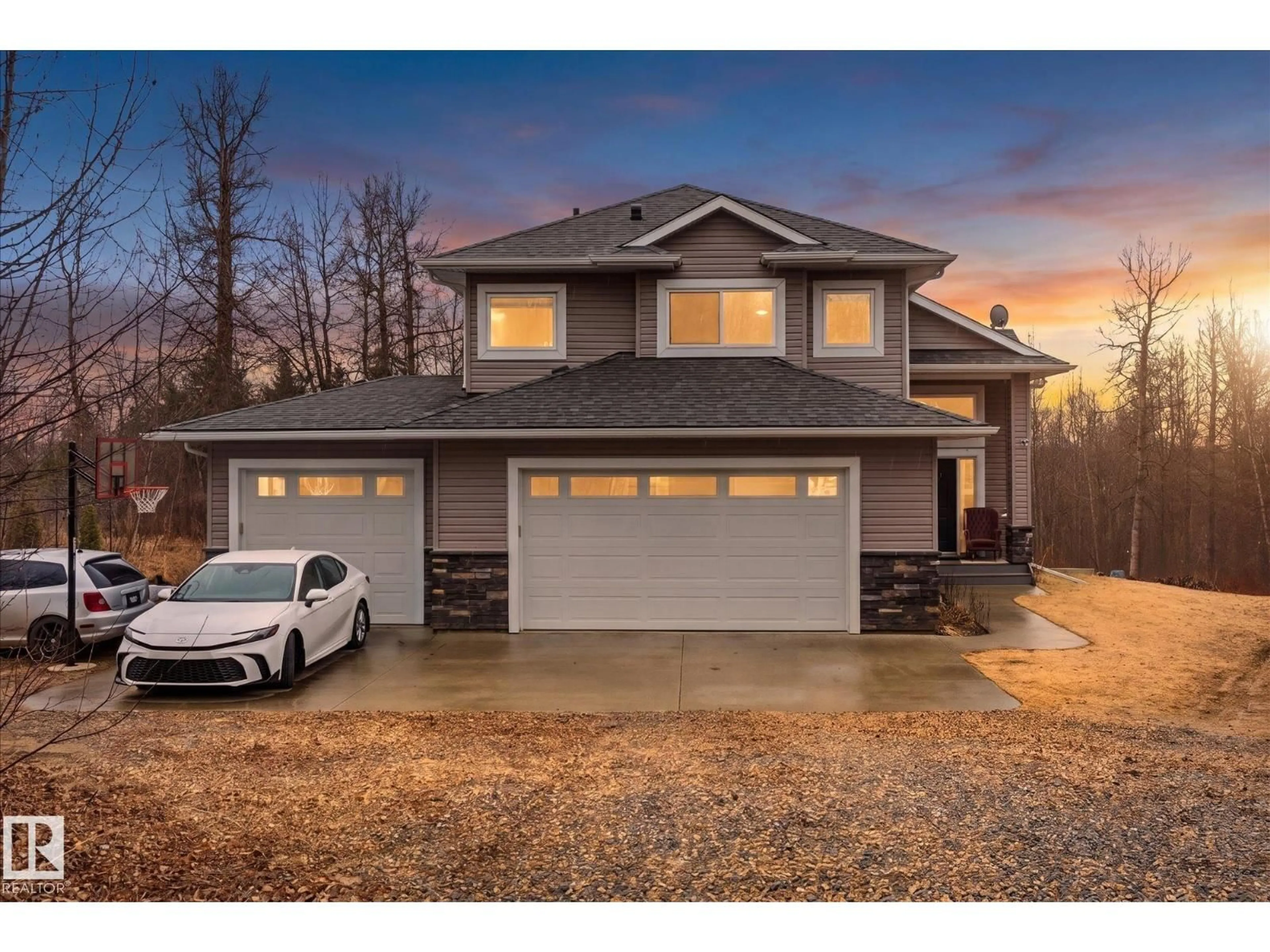 Home with vinyl exterior material, street for 14 - 1307 TWP ROAD 540, Rural Parkland County Alberta T7Y0A7