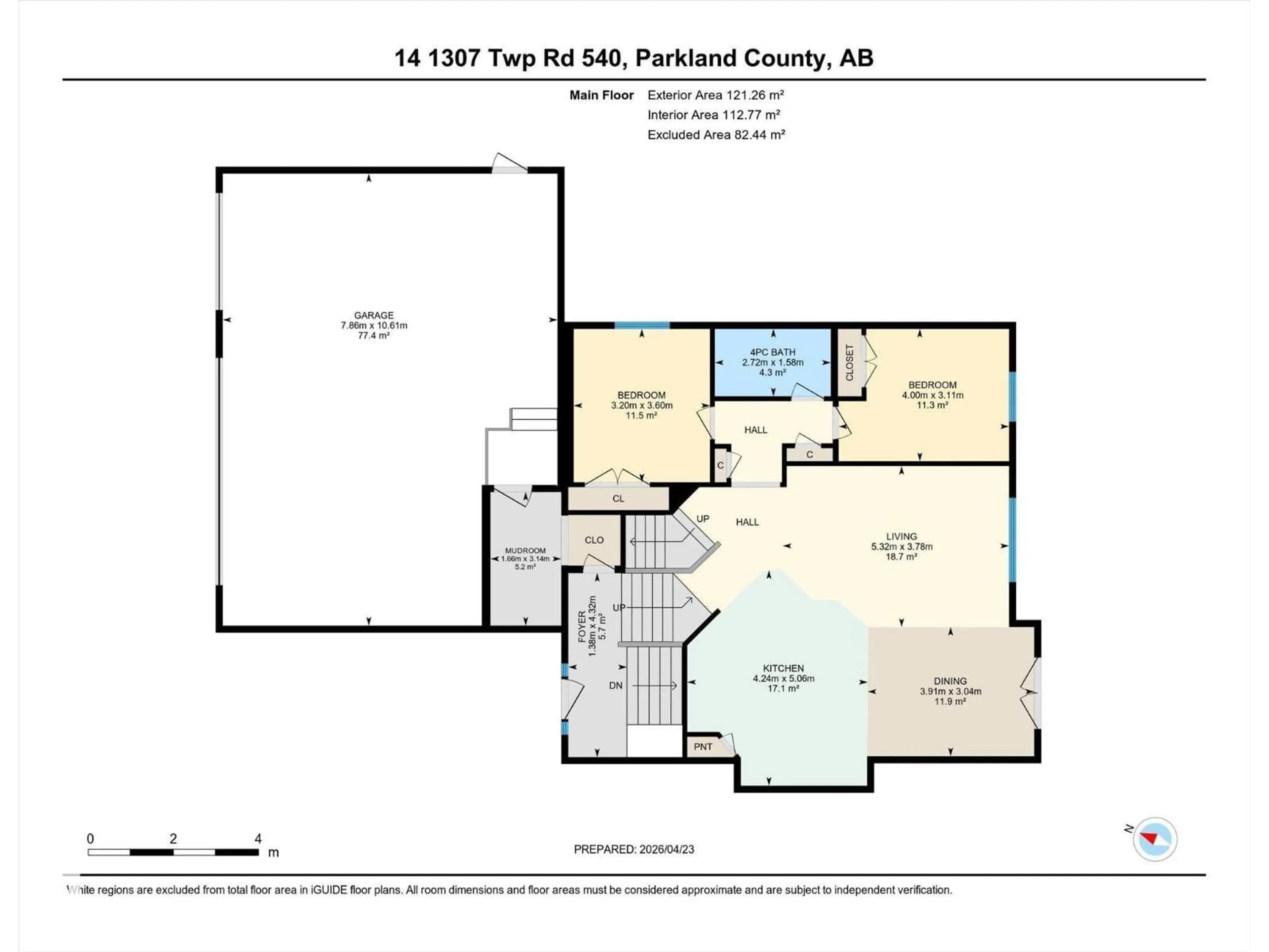 Floor plan for 14 - 1307 TWP ROAD 540, Rural Parkland County Alberta T7Y0A7