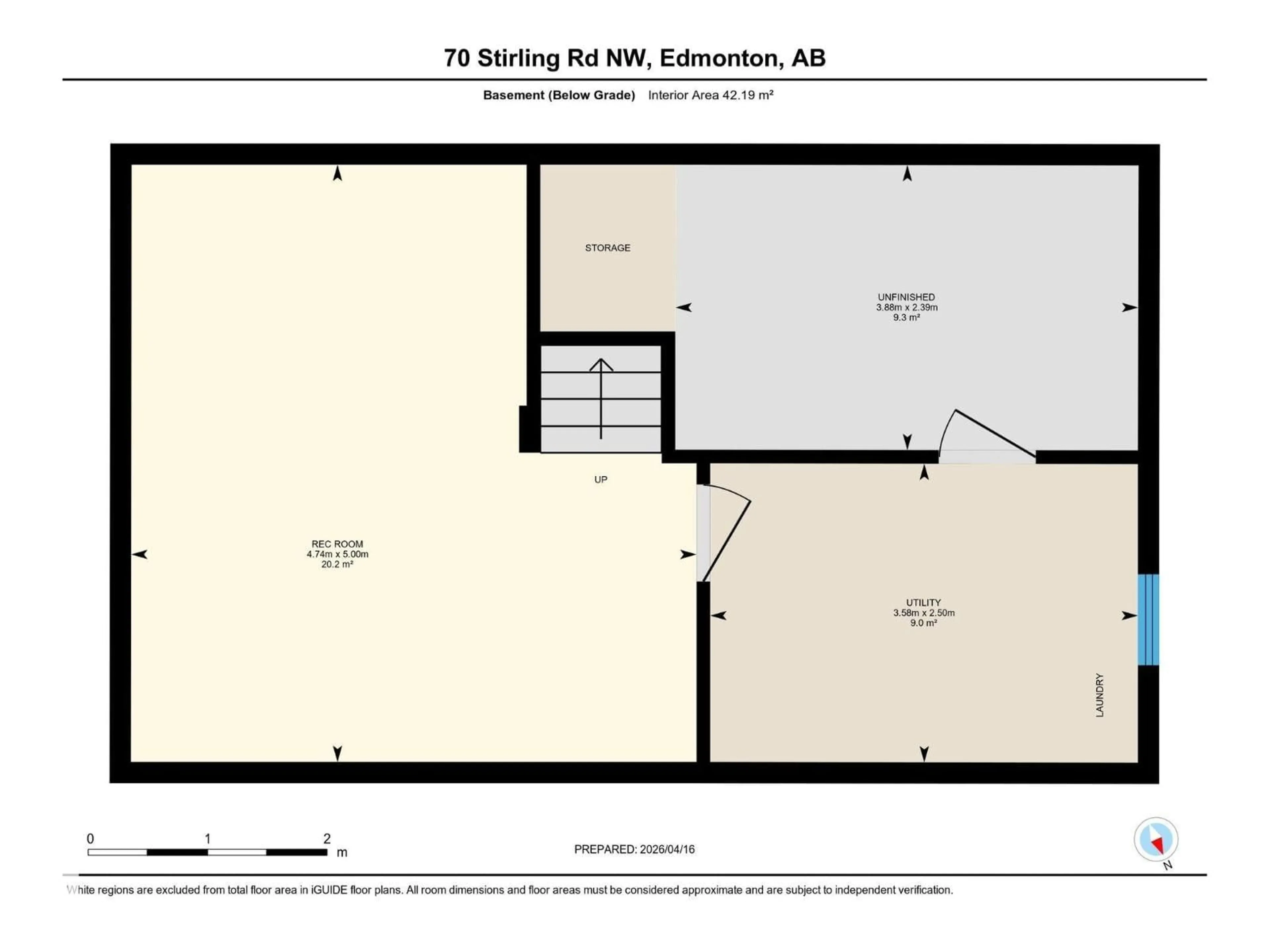Floor plan for 70 STIRLING RD, Edmonton Alberta T5X4C3