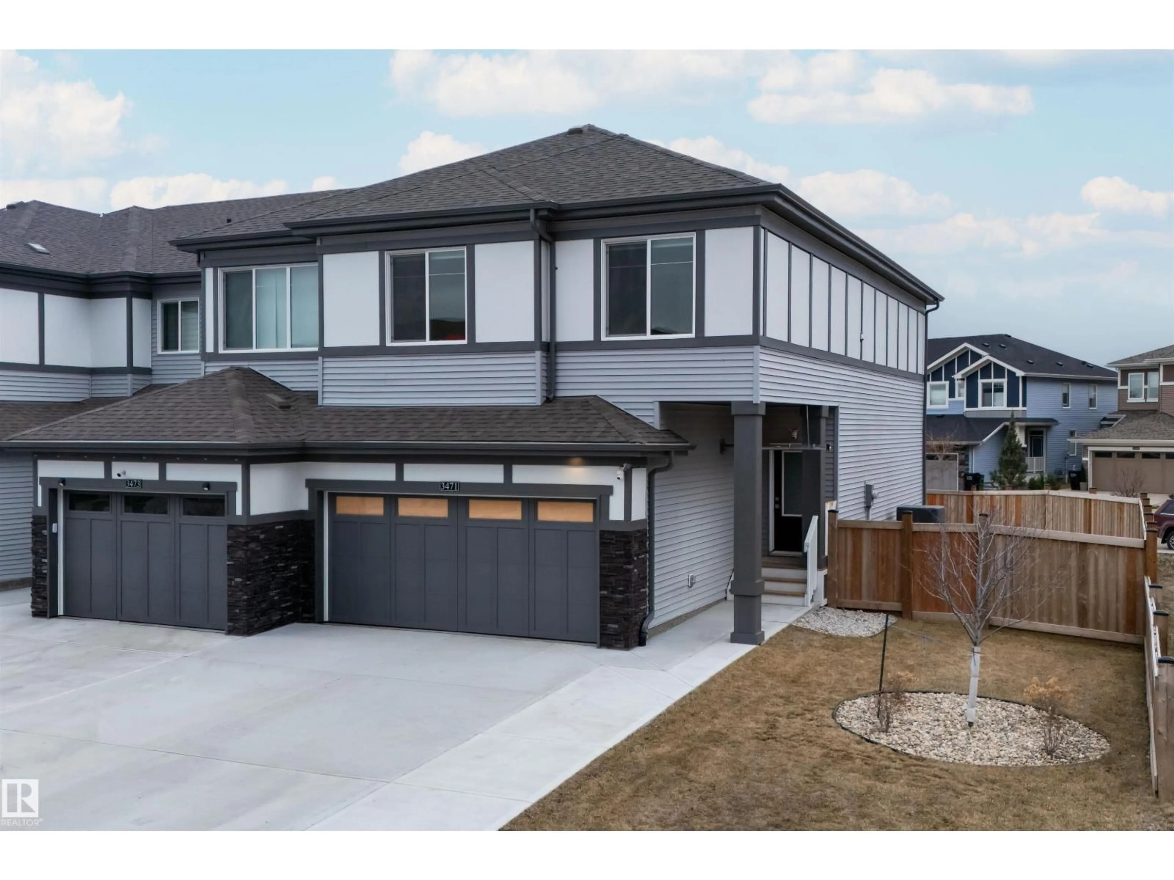 Home with vinyl exterior material, street for 3471 CAMERON HEIGHTS COVE CV, Edmonton Alberta T6M2N4