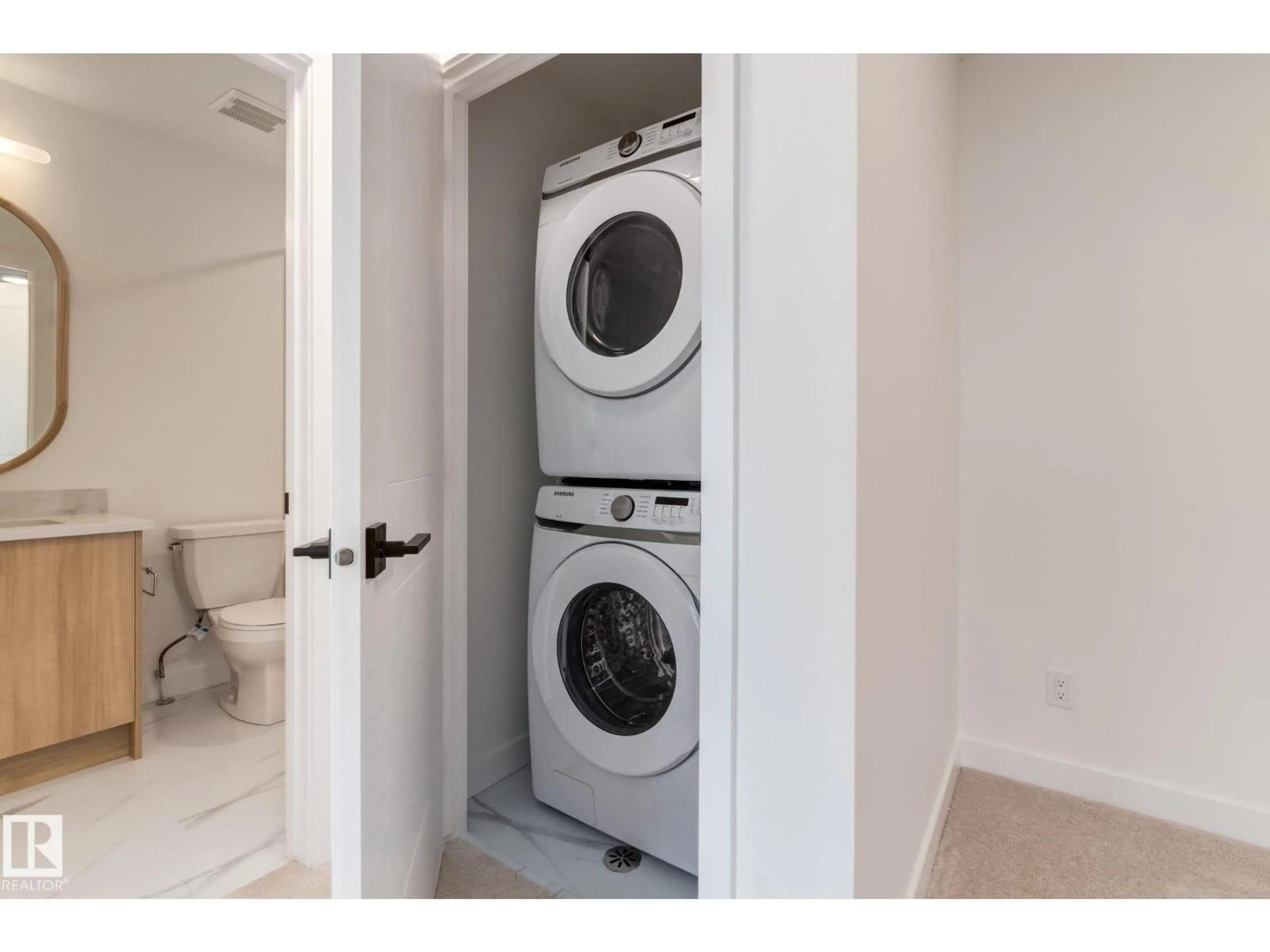 Laundry room for #23 - 16231 19 AV, Edmonton Alberta T6W5C6