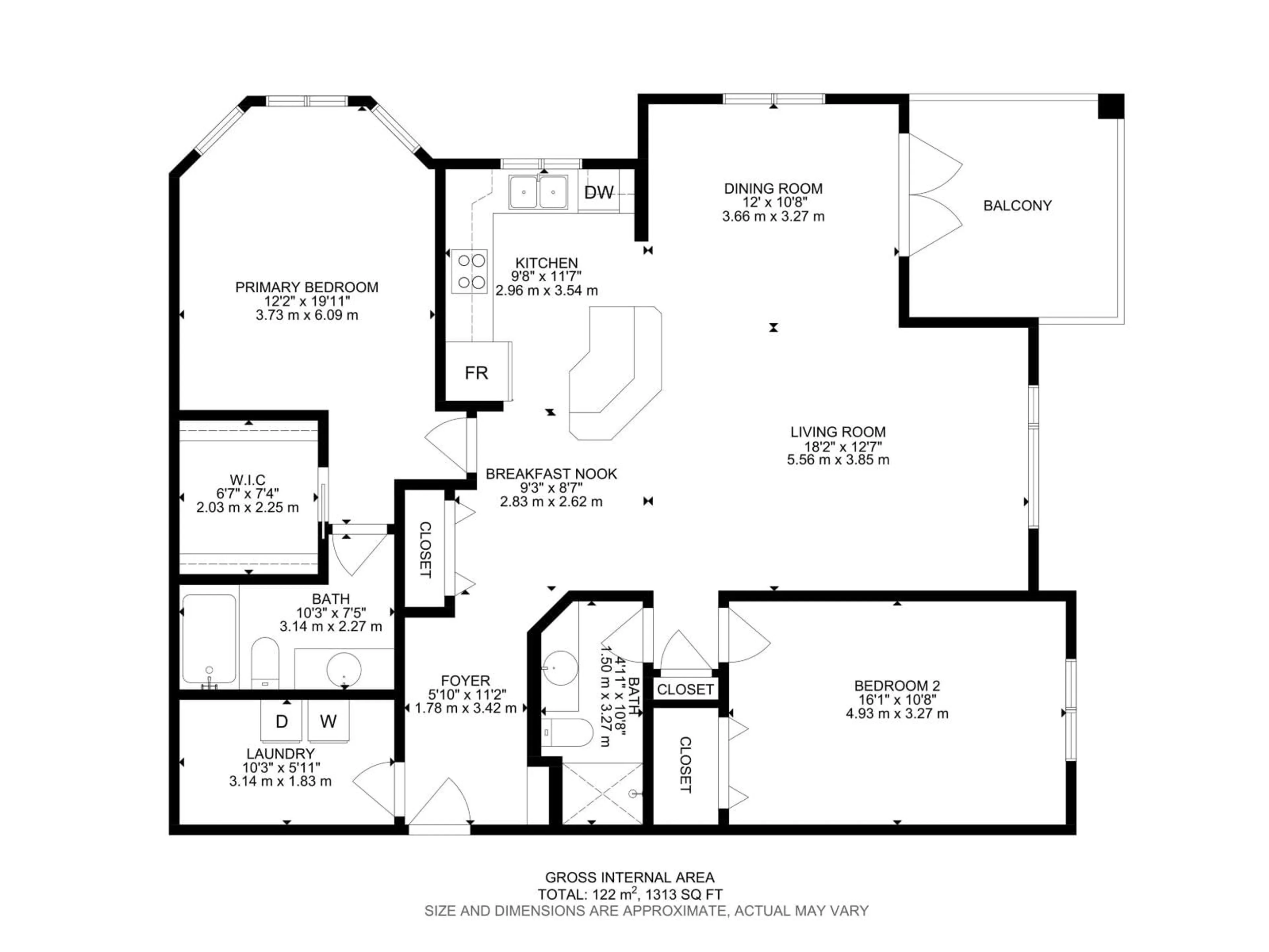 Floor plan for 69 - 311 CRYSTAL LN, Sherwood Park Alberta T8H2E9