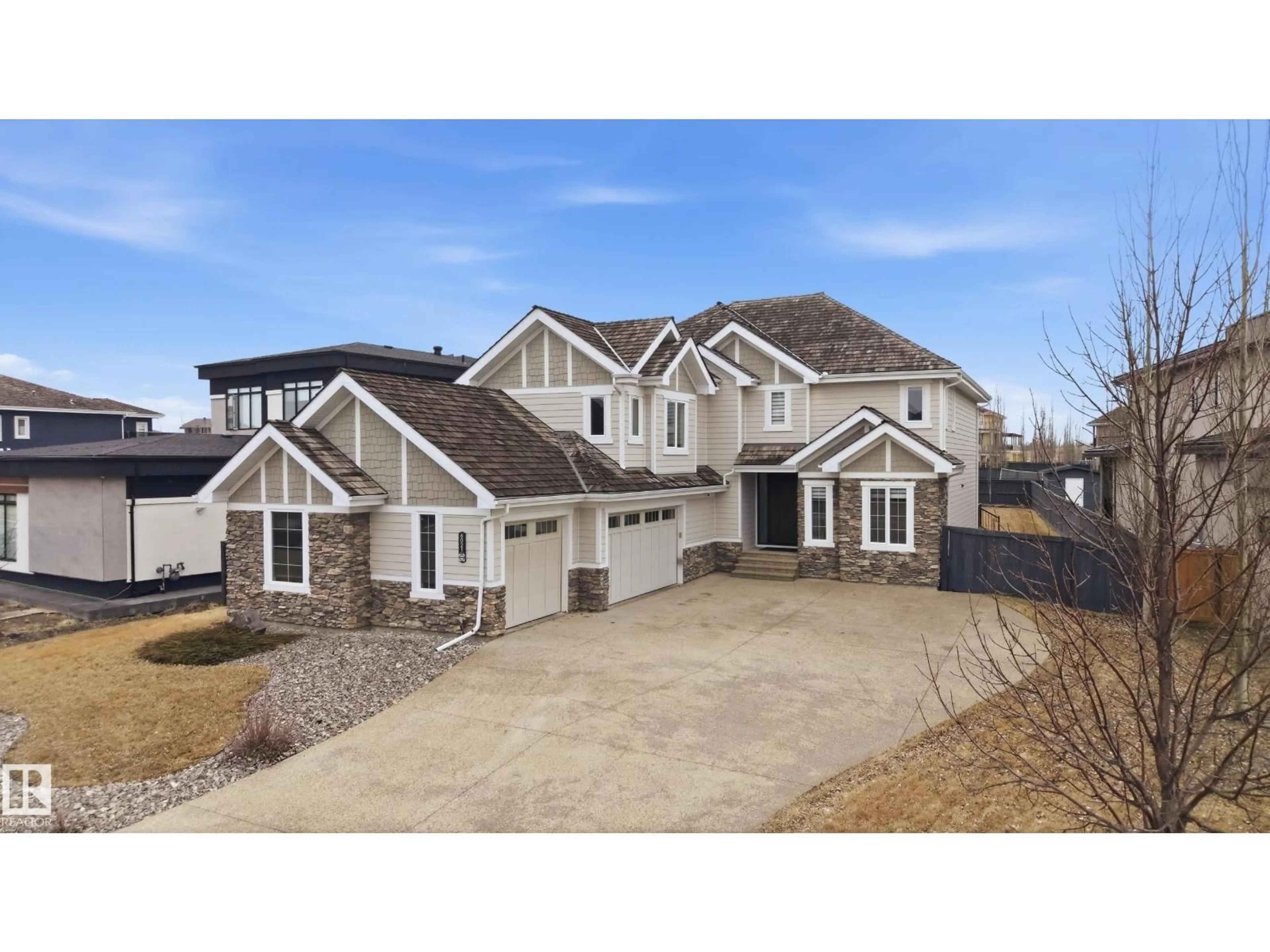 A pic from outside/outdoor area/front of a property/back of a property/a pic from drone, street for 6021 30 ST, Rural Leduc County Alberta T4X0X4